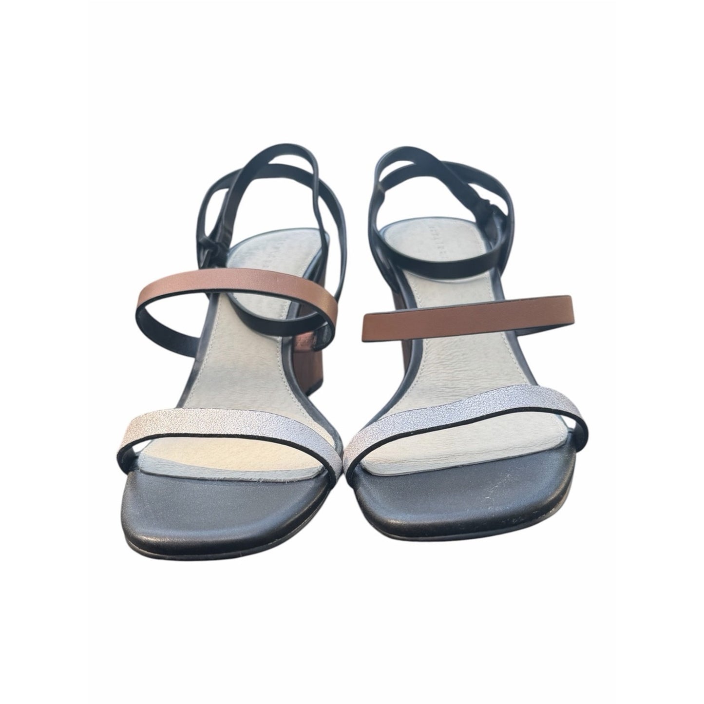 Sanctuary Wink Strappy Wedge Sandals Size 9 NIB Wood Grain Heel