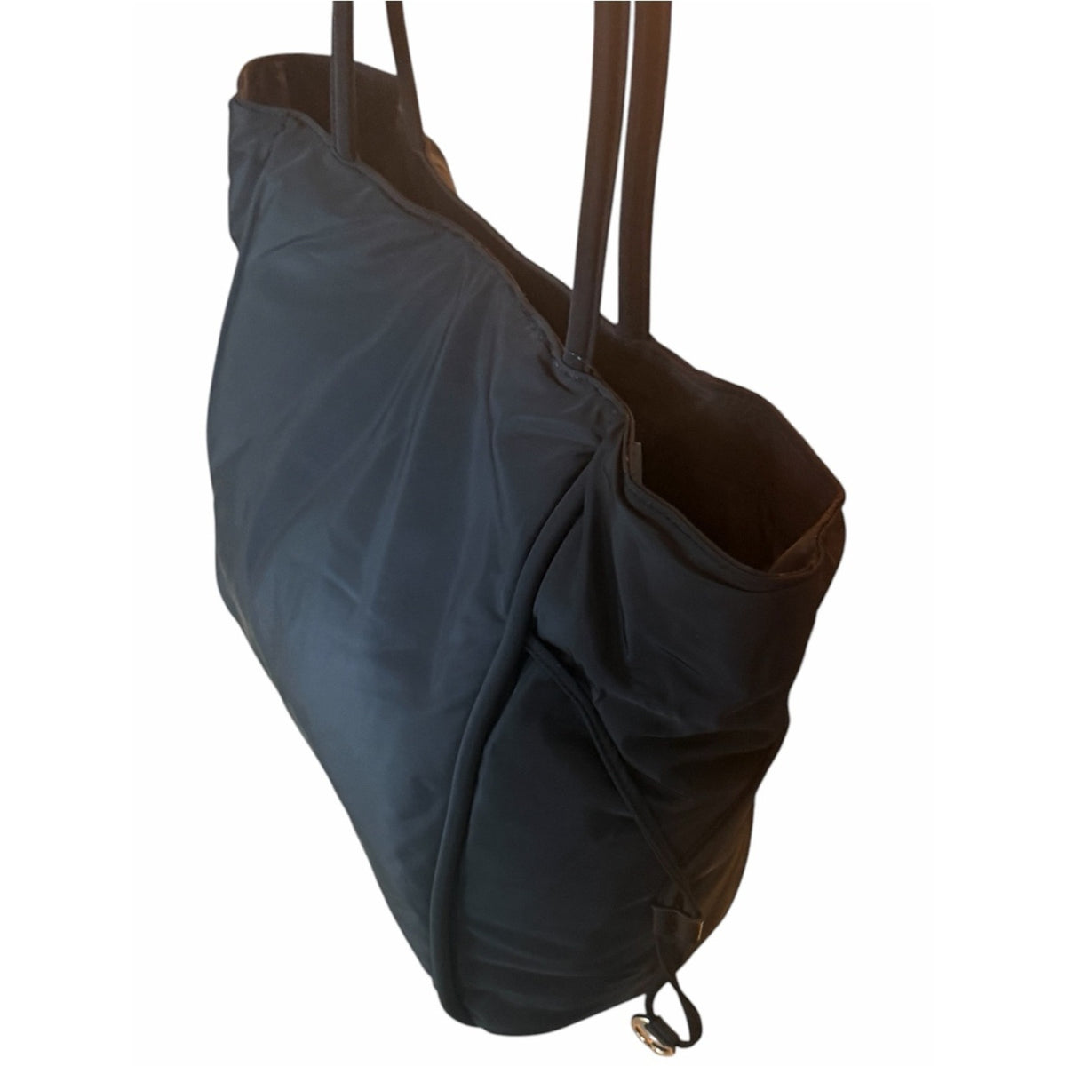 NEW Large Black Nylon Puffer Tote Bag - On 34th- Work Gym Travel