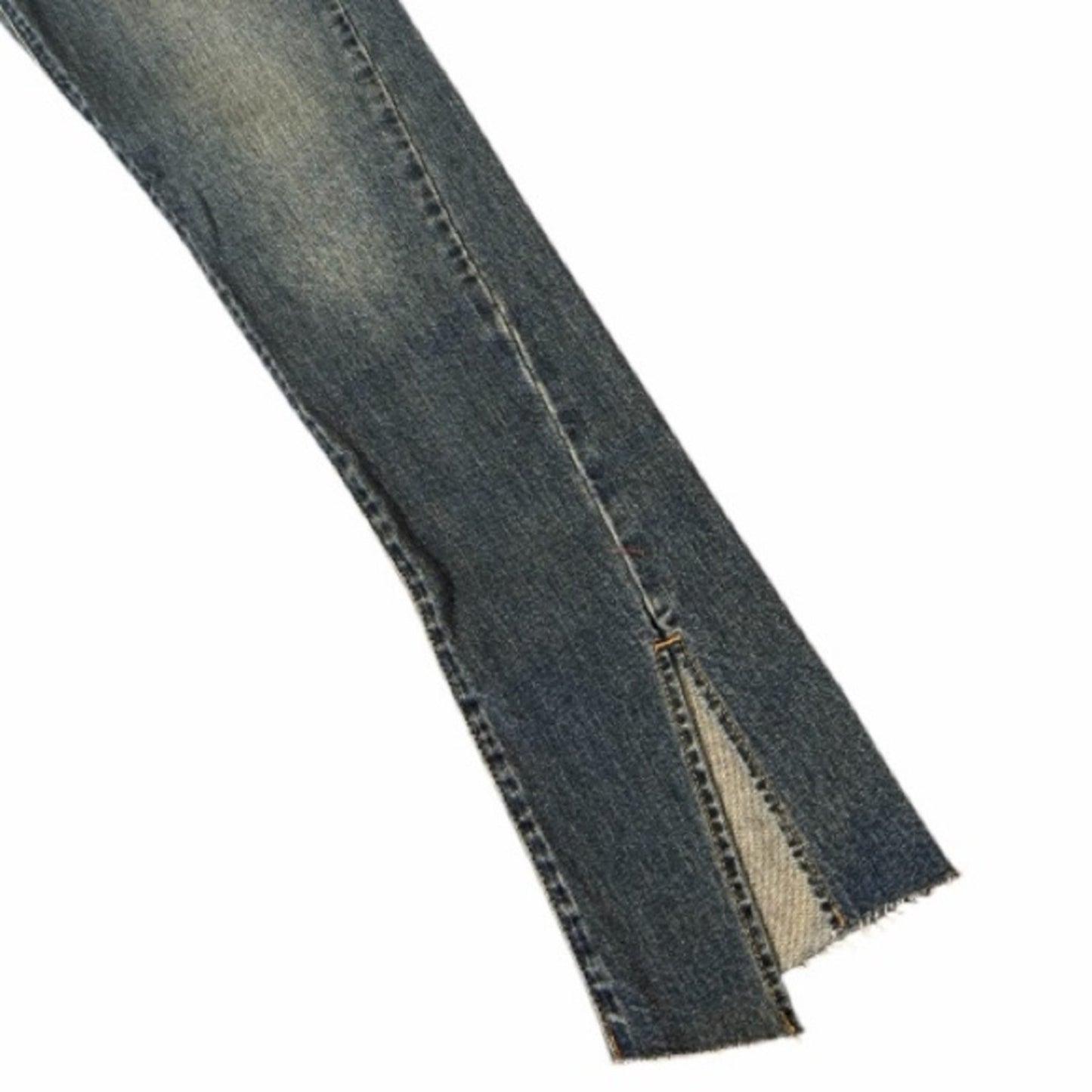 NWT Etica Rialto Twisted Seam Slim Split Hem Jeans Womens Size 27 Blue Denim