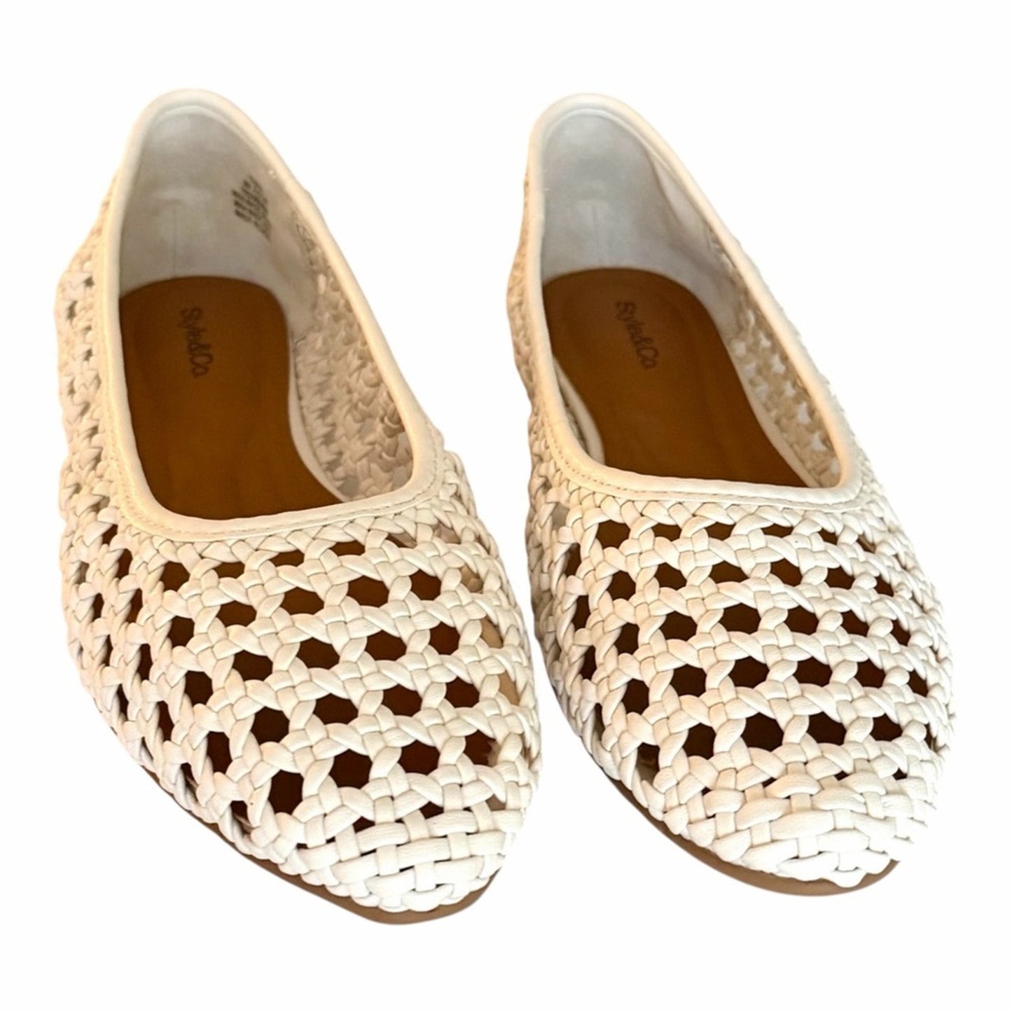 Style & Co Woven Ballet Flats Cream Size 9M