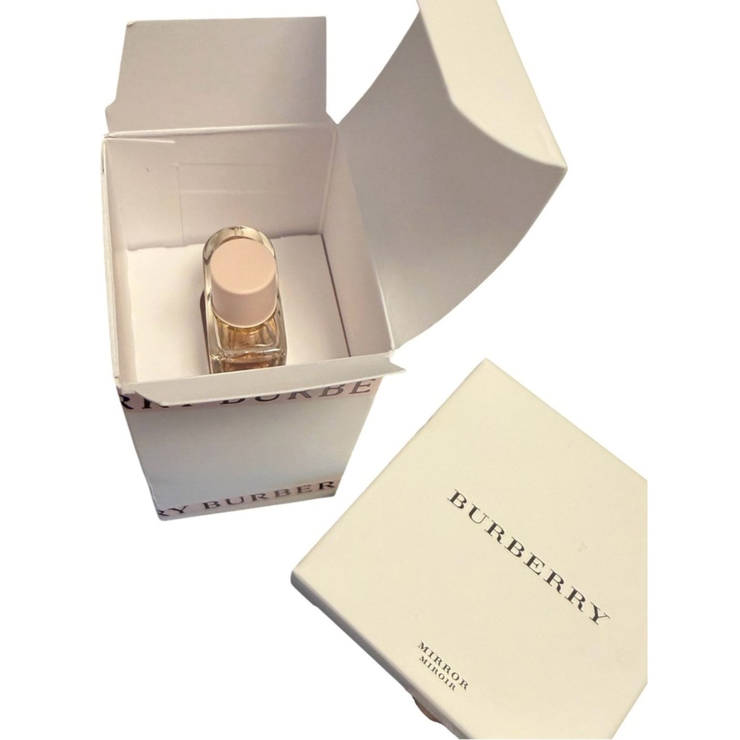 Burberry Her Mini Perfume 5ml + Burberry Compact Mirror Gift Set NIB