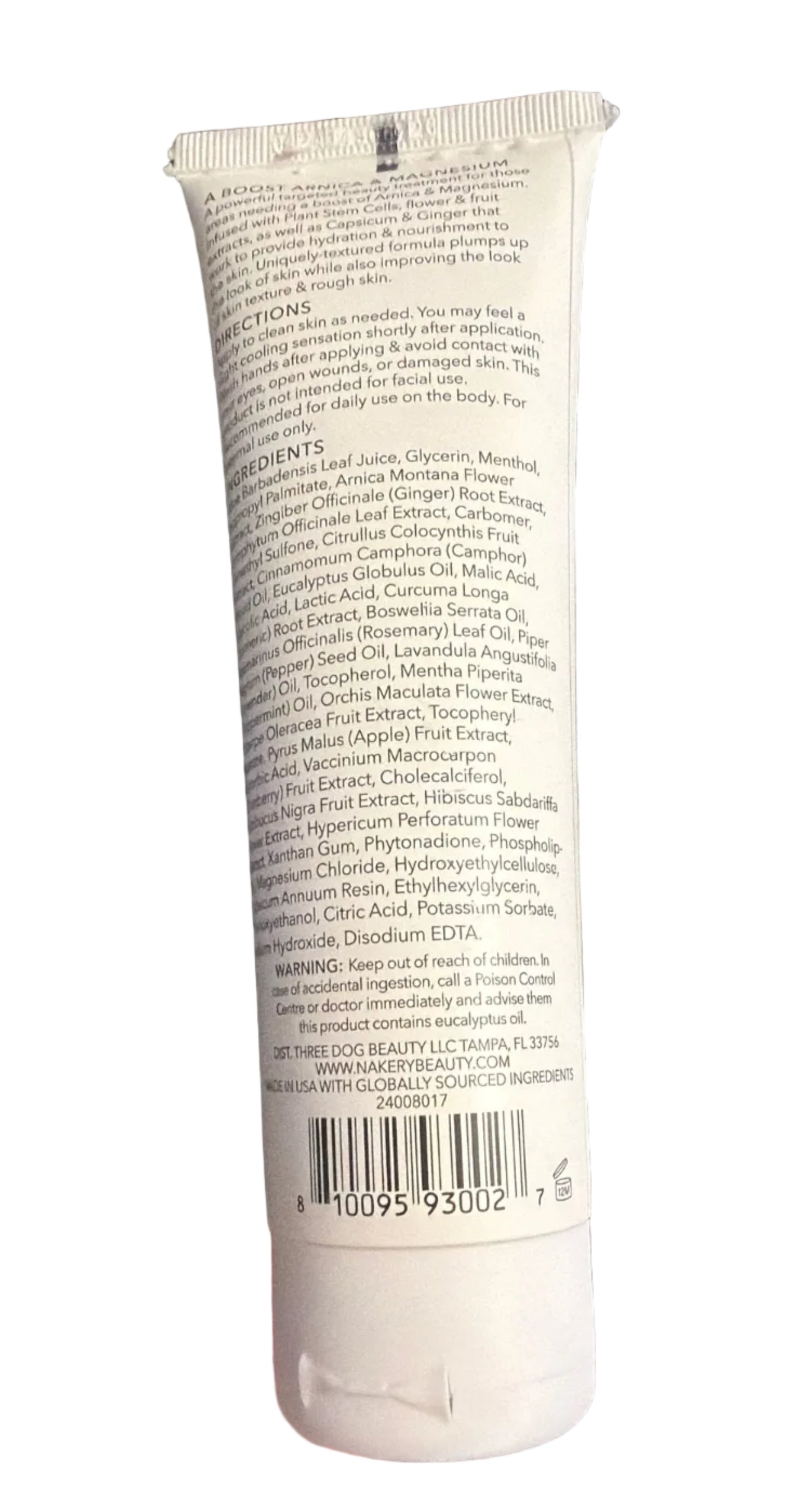 Nakery Beauty SkinRecovery Nourishing Magic Cream Arnica + Magnesium 4 oz Sealed