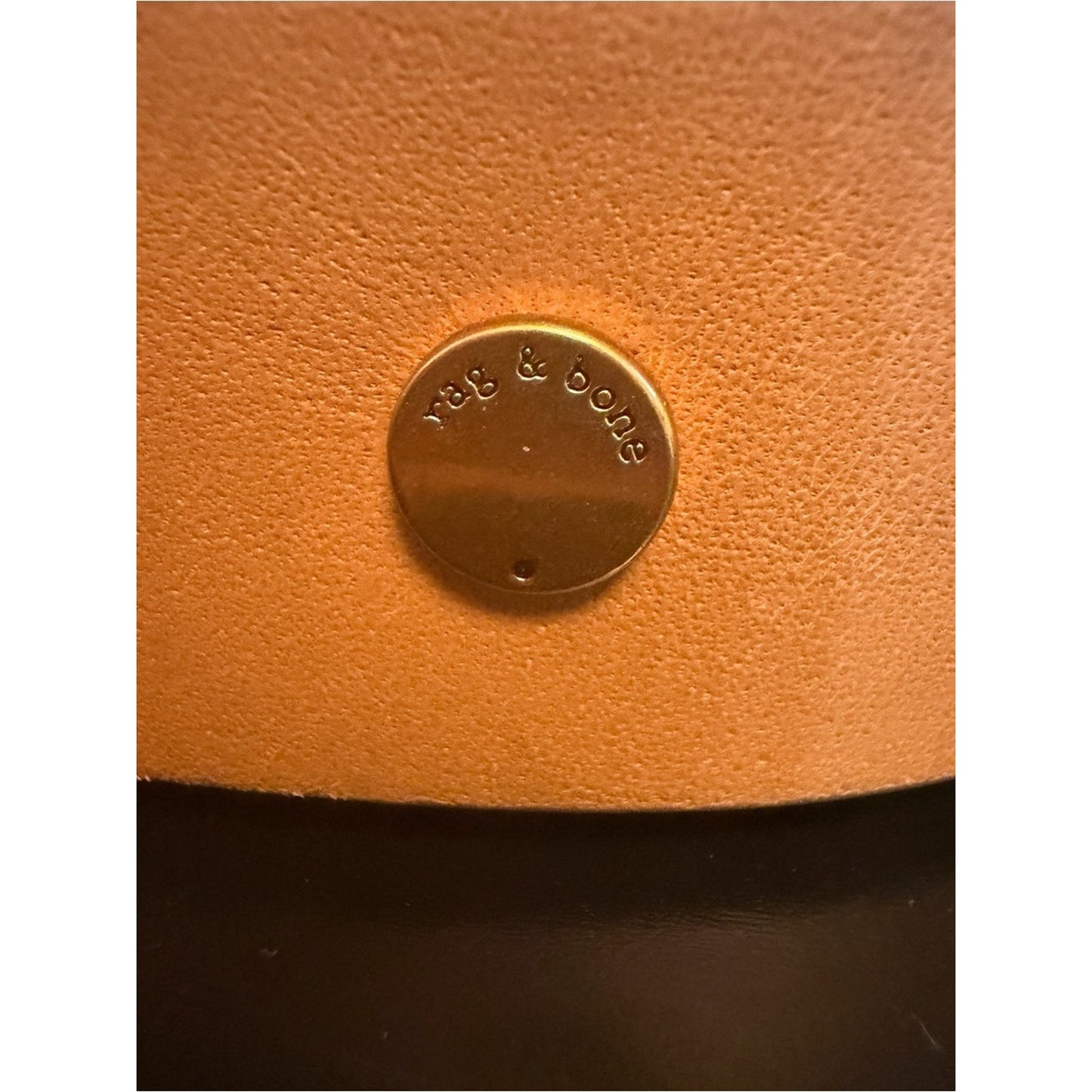Rag & Bone NEW Genuine Leather Belt Tan Gold Brass Buckle Small