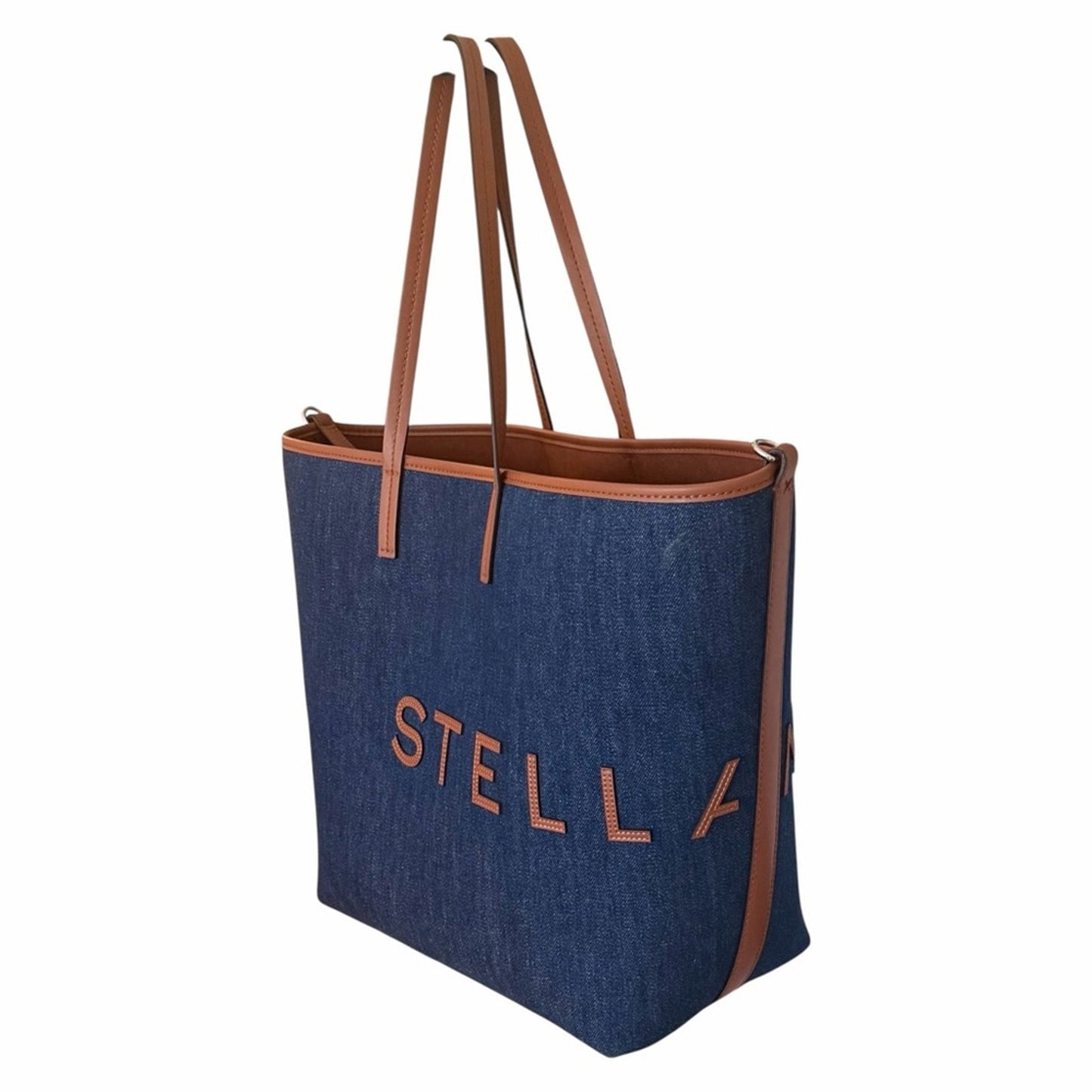 NWT Stella McCartney Logo Denim Shopper Tote | Scandi Girl Coastal Chic
