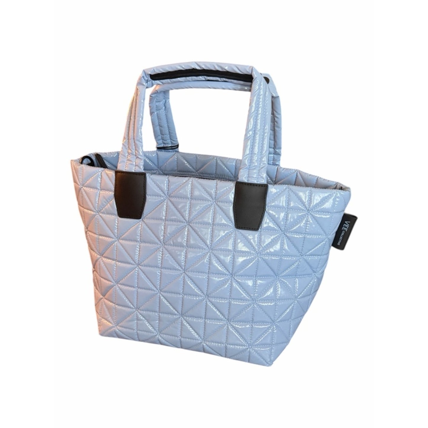 Vee Collective Quilted Convertible Tote Cerulean NWT Crossbody Bag Icy Blue