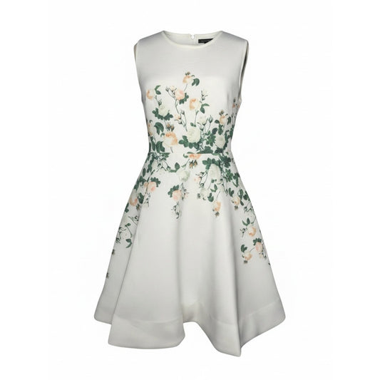 NWT Erin Fetherston Floral Scuba Fit & Flare Dress Pockets Sz 8 MSRP $325