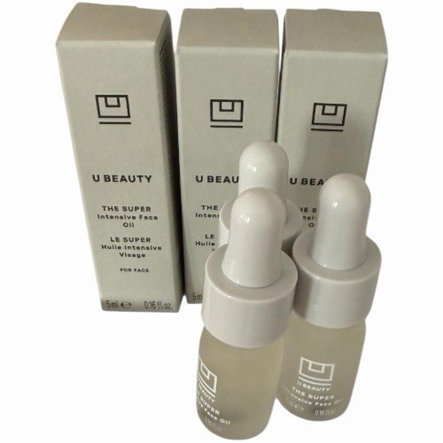 Bundle of 3 U Beauty The Super Intensive Face Oil 5ml Deluxe Mini – New in Box