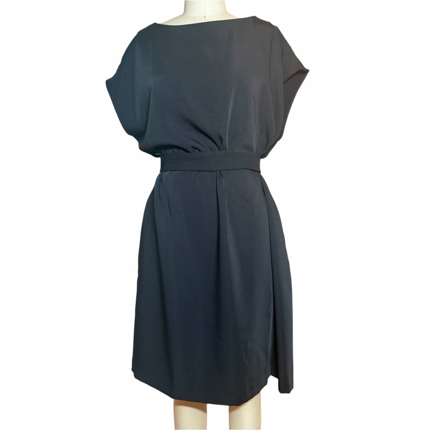 OF MERCER Black Belted Sheath Dress 1X NWT Made in New York