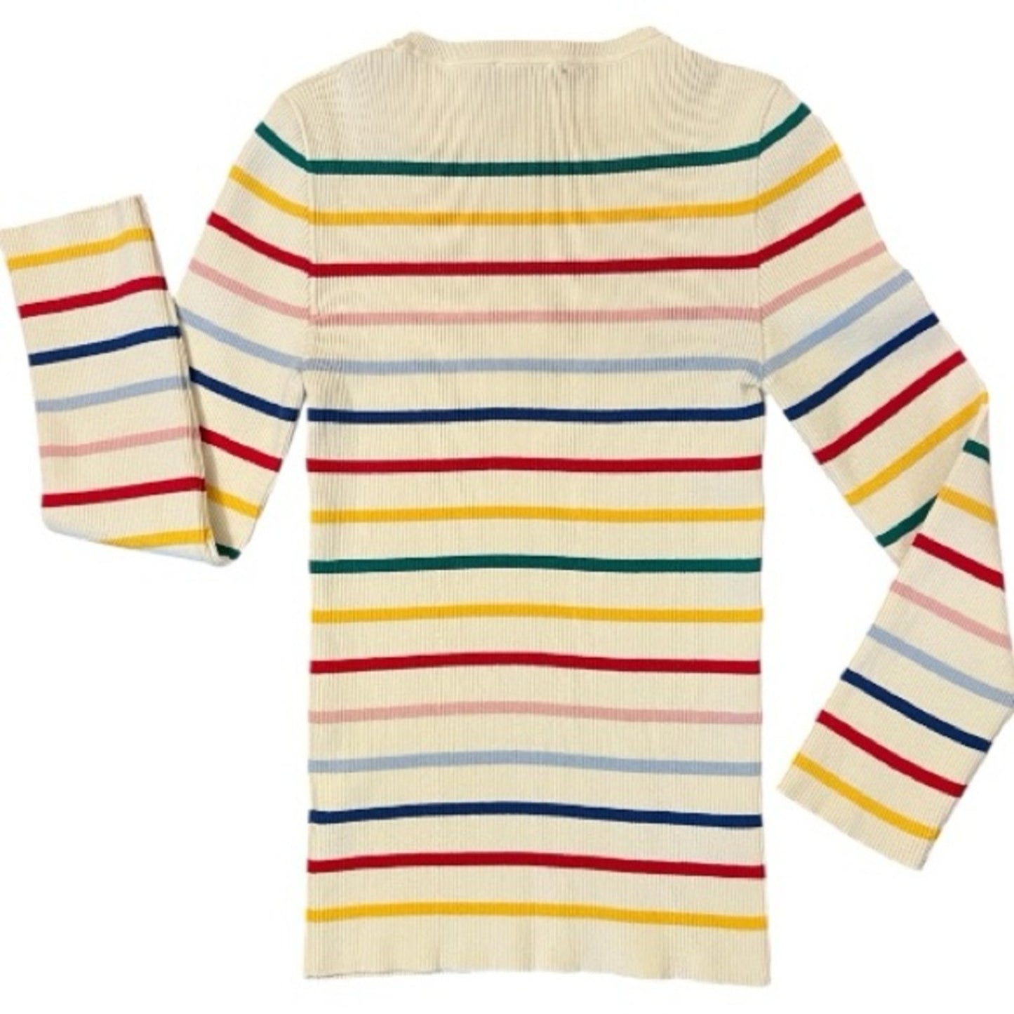 Joshua’s Smiley Premium Crew Neck Striped Women’s Sweater Size XL New