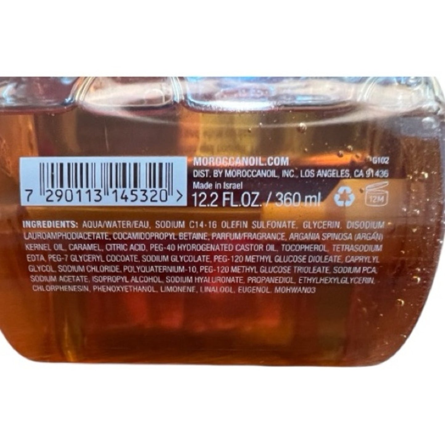 Moroccanoil Amber Noir Hand Wash Full Size With Pump - NEW