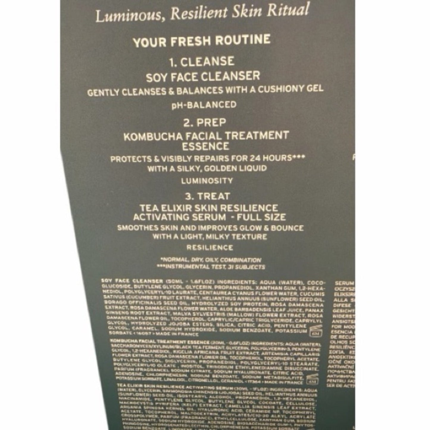 Fresh Skincare Set-Luminous, Resilient Skin Ritual
Sealed In Box