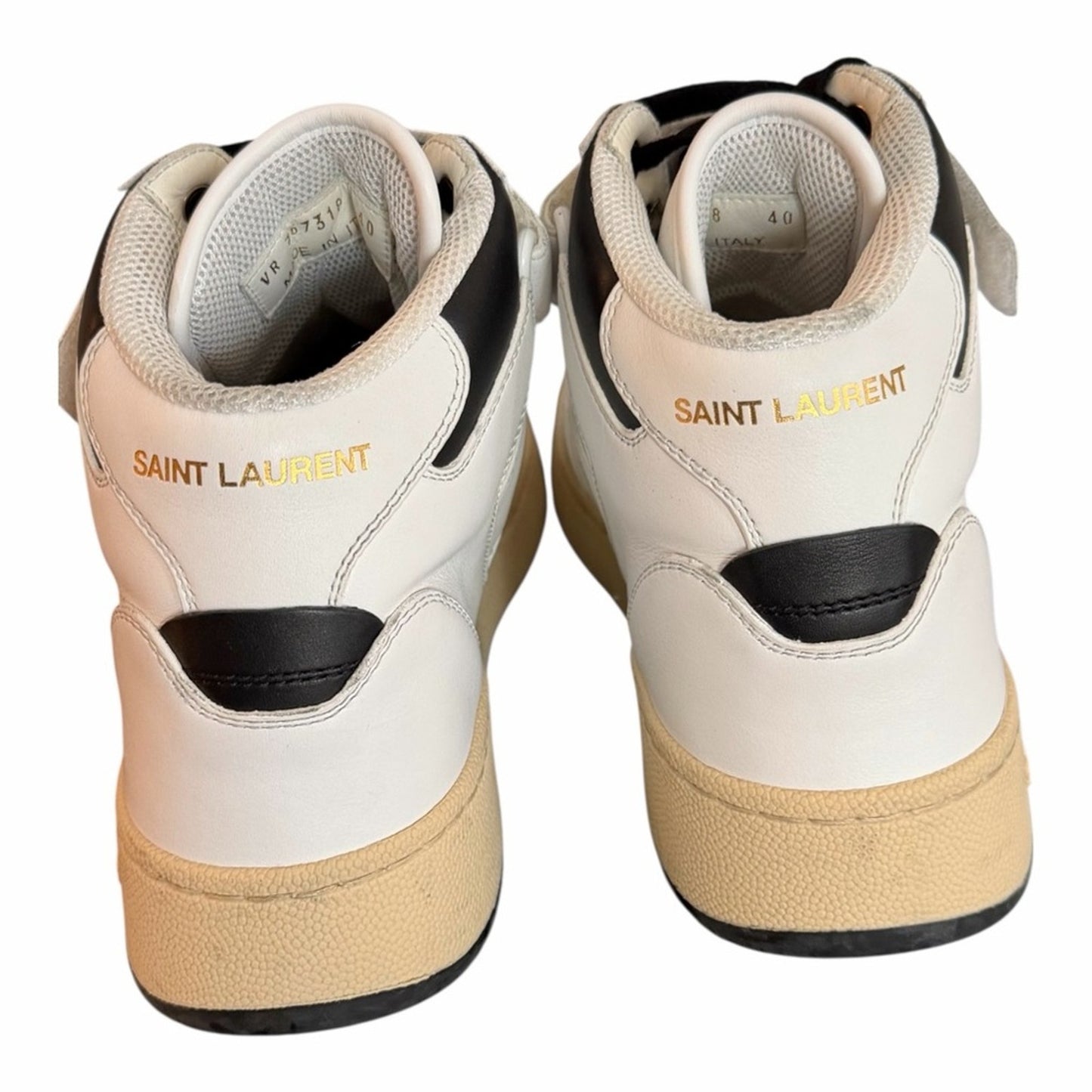 Saint Laurent Greenwich LAX Mid-Top Sneakers Blanc Optique EU 40 Women’s 9.5