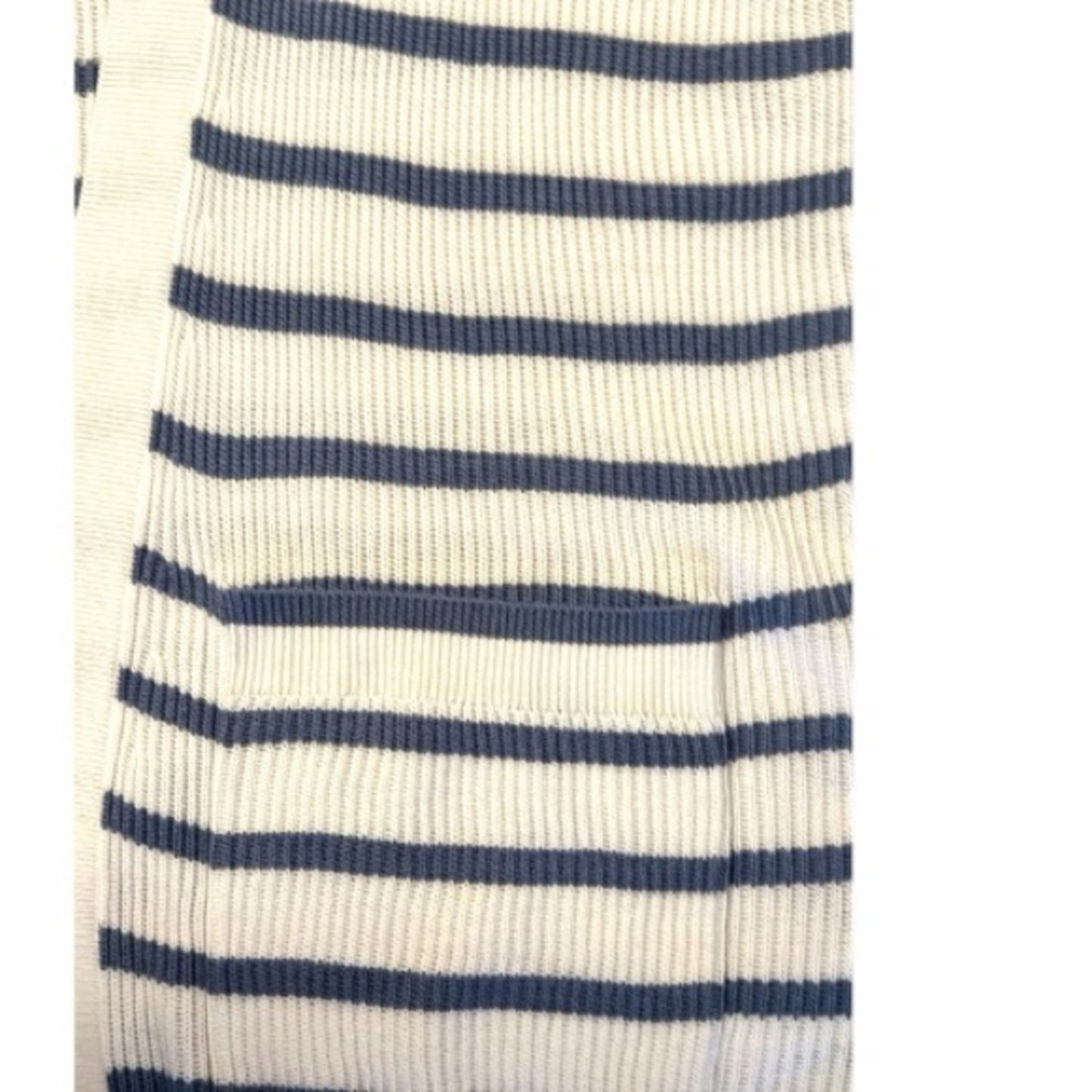 Splendid Collections Luna Striped Cardigan Long Sleeve Blue /White Size L