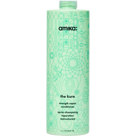Amika The Kure Salon(Jumbo) Size 1 Litre With Pump Strength Repair Conditioner New