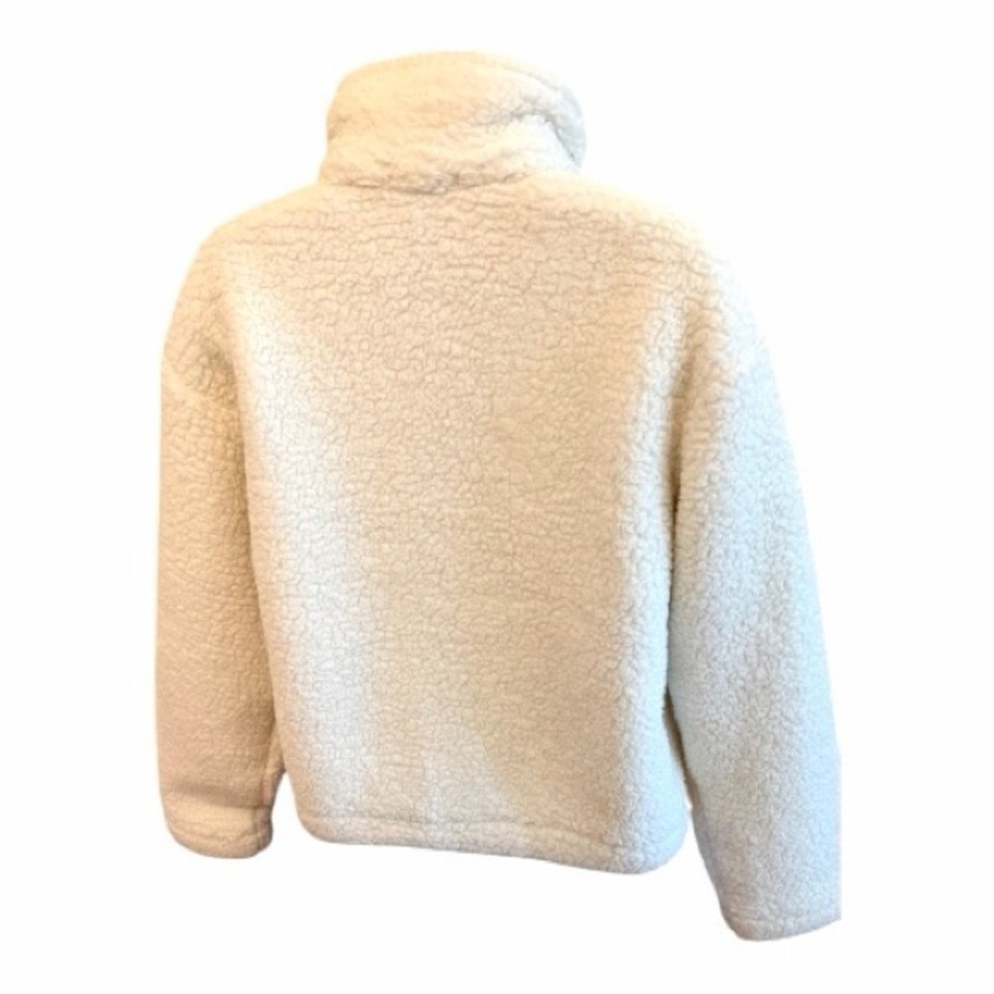 Splendid Collection Cream Sherpa Jacket XS NWT Cozy Teddy Zip Coat