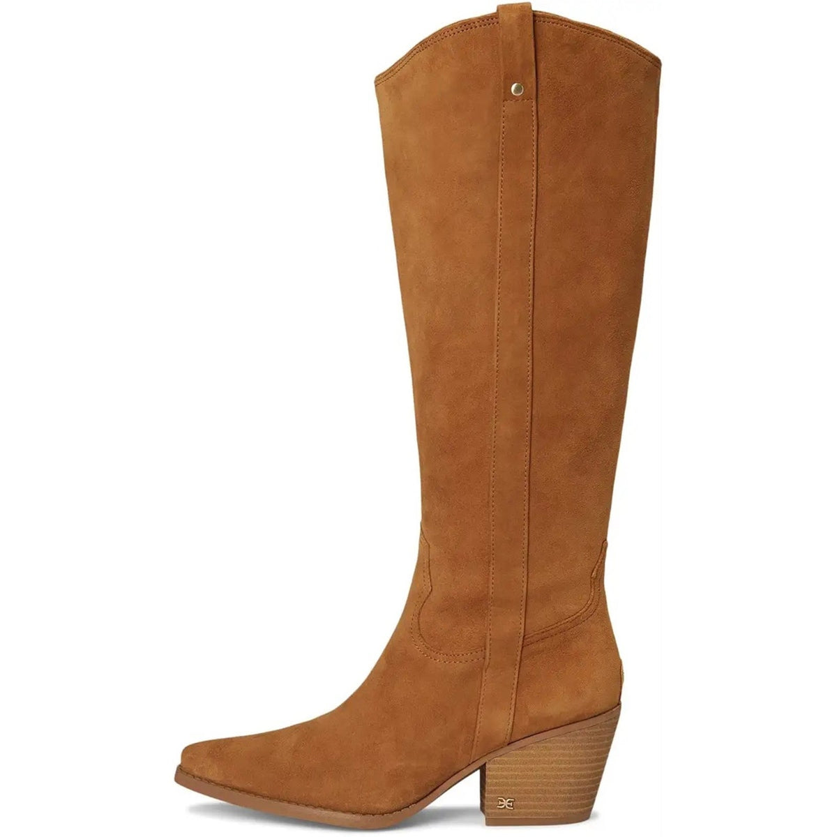 Sam Edelman Women’s Wyatt Brown Suede Wide Calf Knee High Western Boots 6.5 NIB
