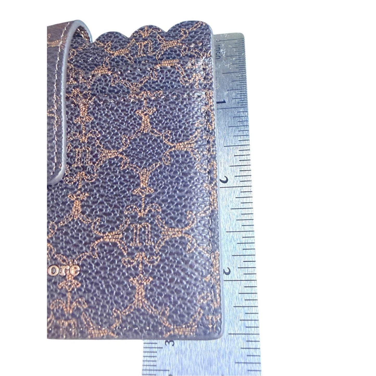 Nanette Lepore Alli Logo Card Holder Wallet Wristlet Bangle Brown NWT