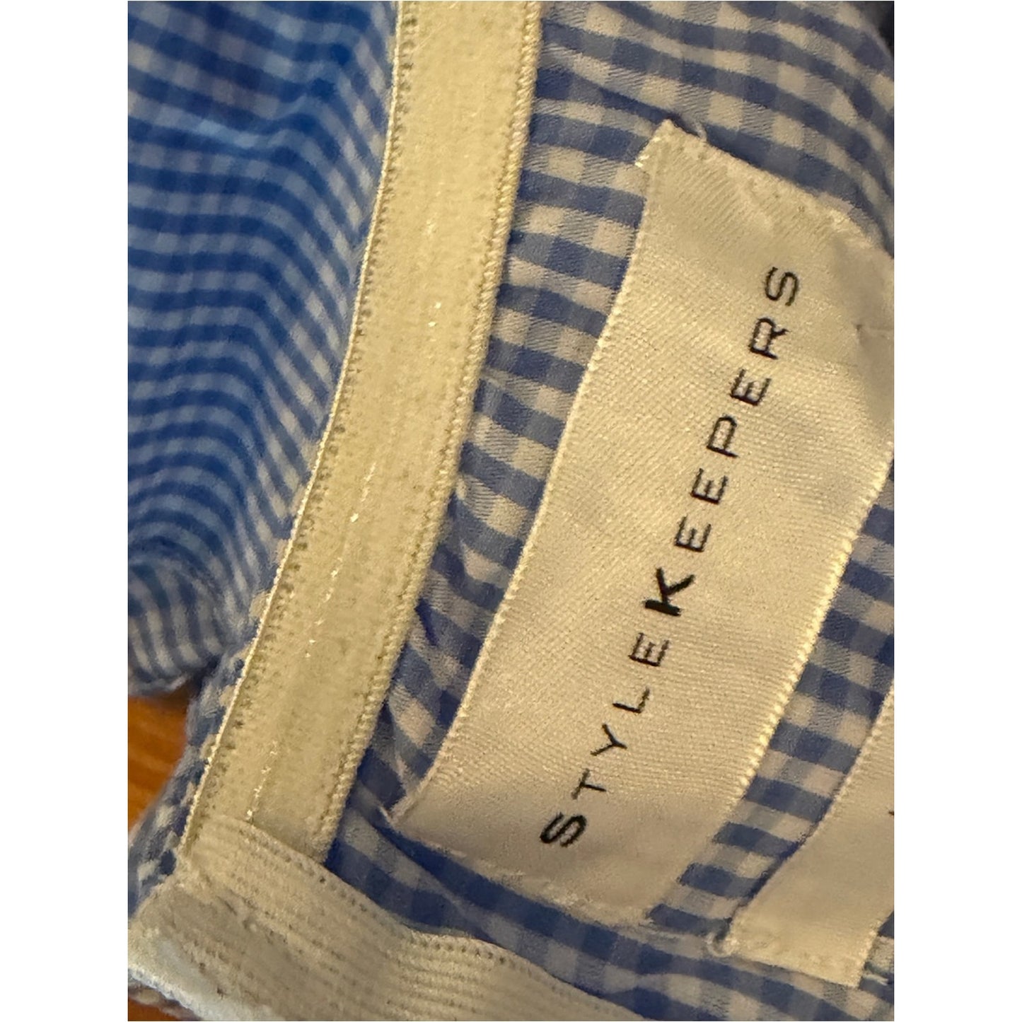 StyleKeepers The Virgo Ruffled Off-the-Shoulder Top | NWT | Med| Multi Gingham