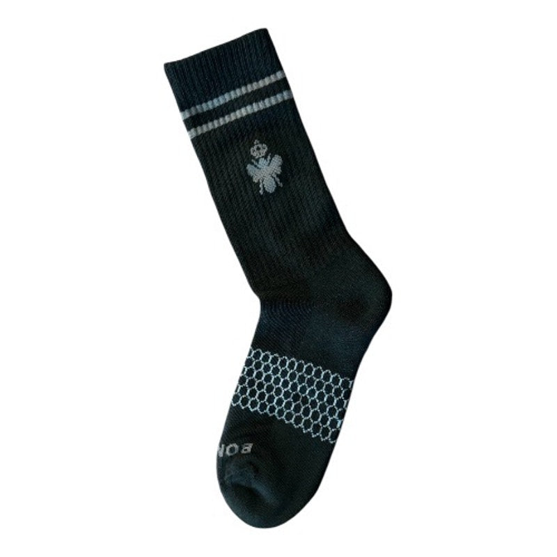 Bombas Black Calf Socks MED Unisex  -3 PAIR -Women's- Size 7.5-9.5. Men’s Size 6-9