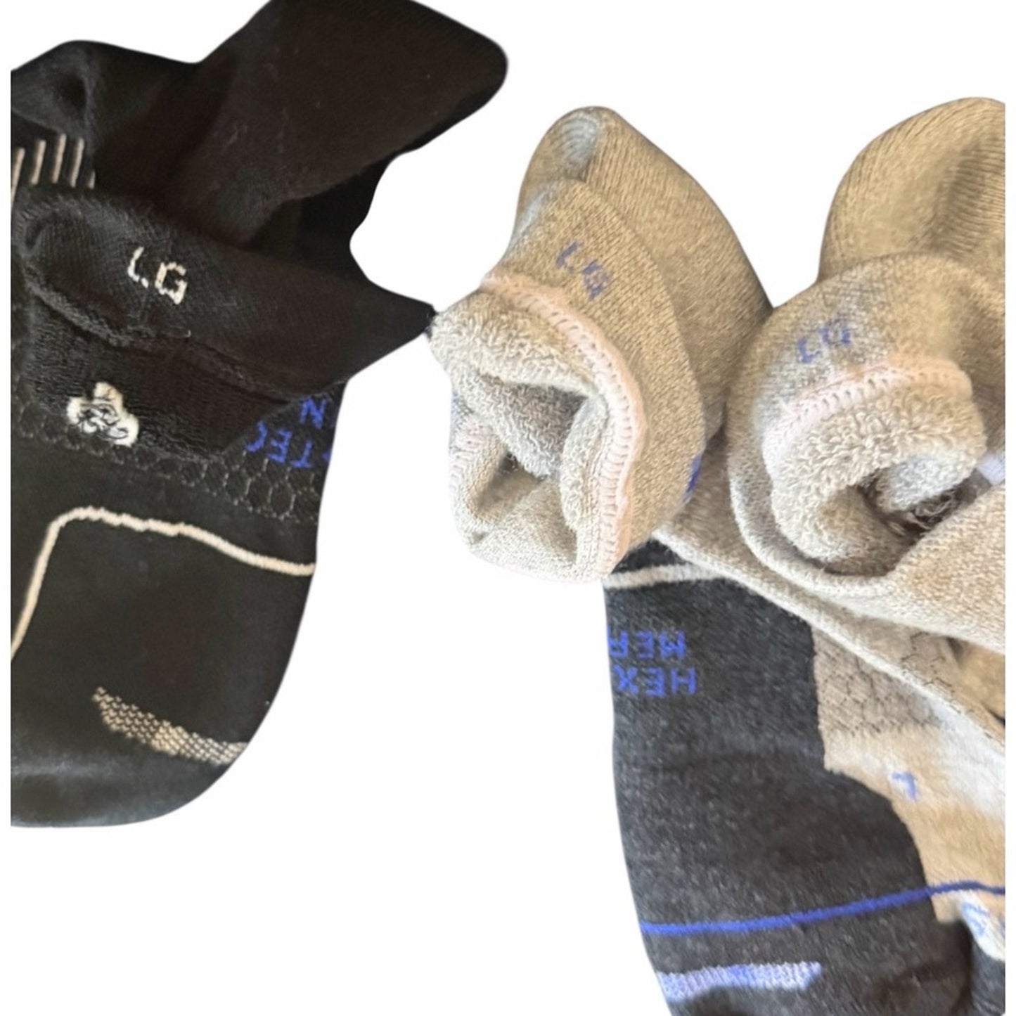 3 Pair Bombas Hex Tec Merino Performance Crew Socks – Size Large  – NWOT