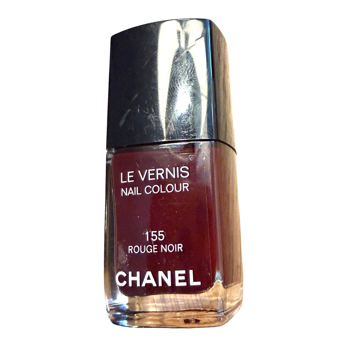 Chanel Le Vernis Nail Polish 155 Rouge Noir Vampy Burgundy Full Size