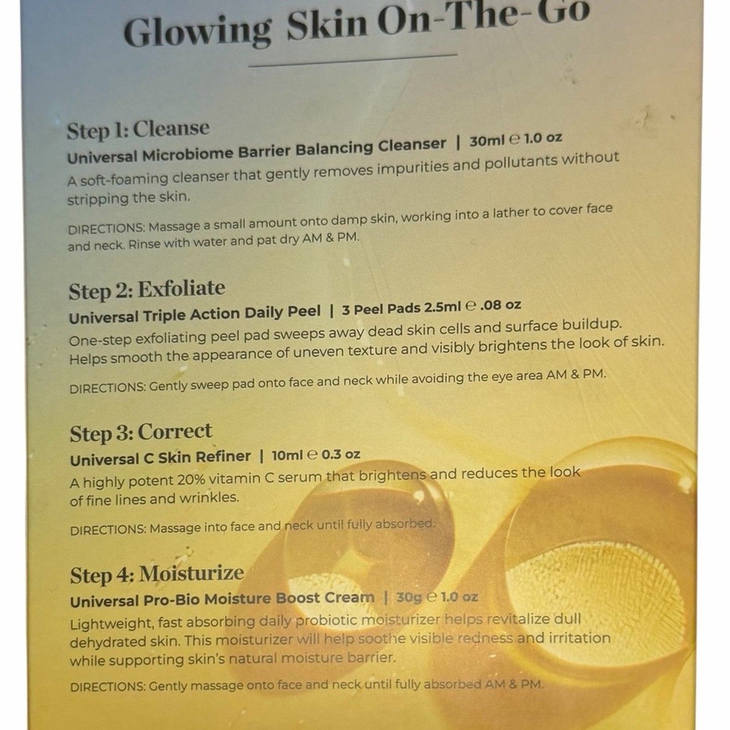 BeautyStat Brighten & Strengthen Travel Starter Set | 20% Vitamin C | $49 Value Boxed