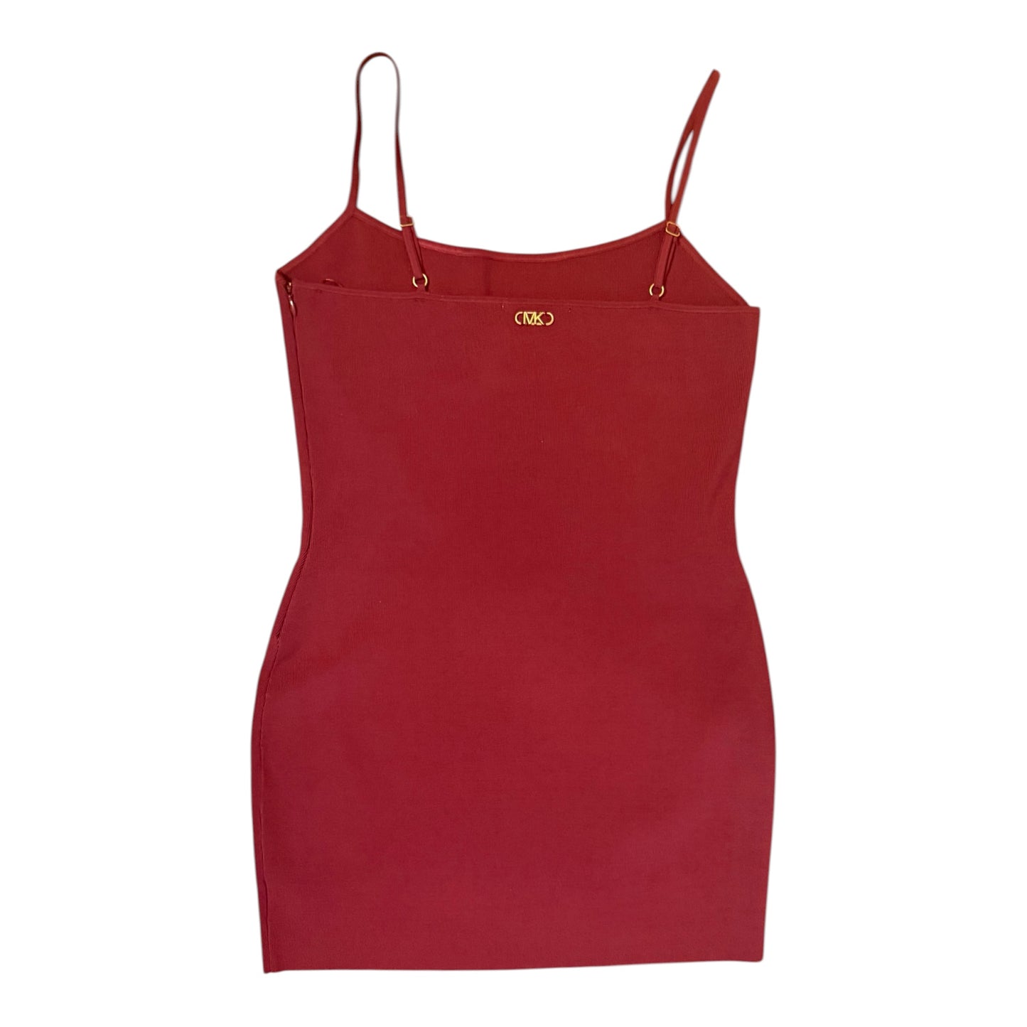 Michael Kors Ribbed Bodycon Mini Dress Deep Mulberry XL NWT