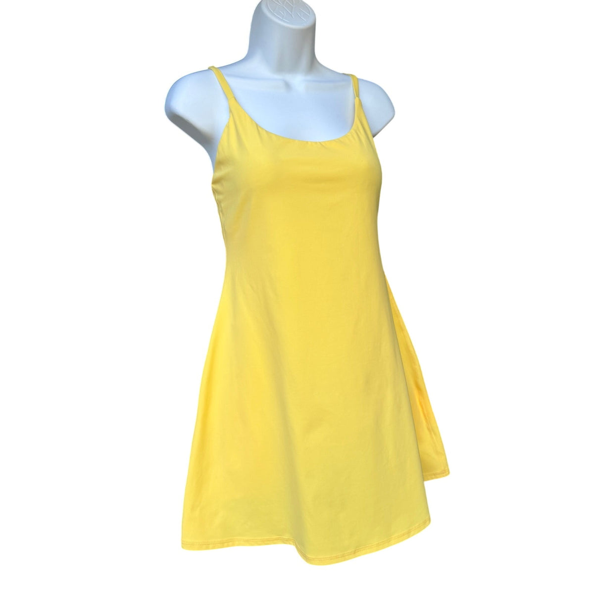 Halara Easy Peezy Women’s Yellow Tennis Dress with Pockets Size M New