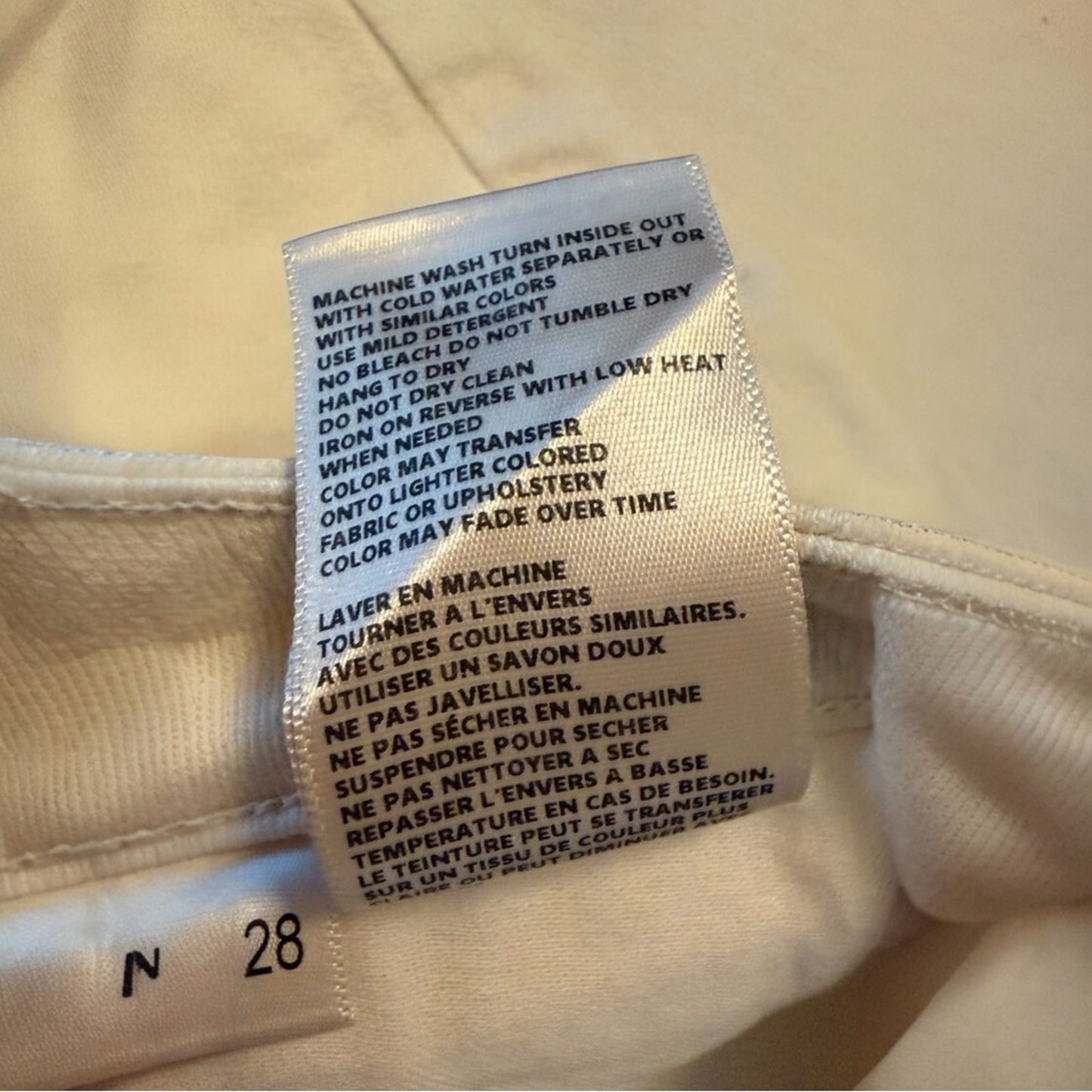 L’AGENCE Alicent Wide Leg Jeans Macadamia NWT Size 28 Quiet Luxury