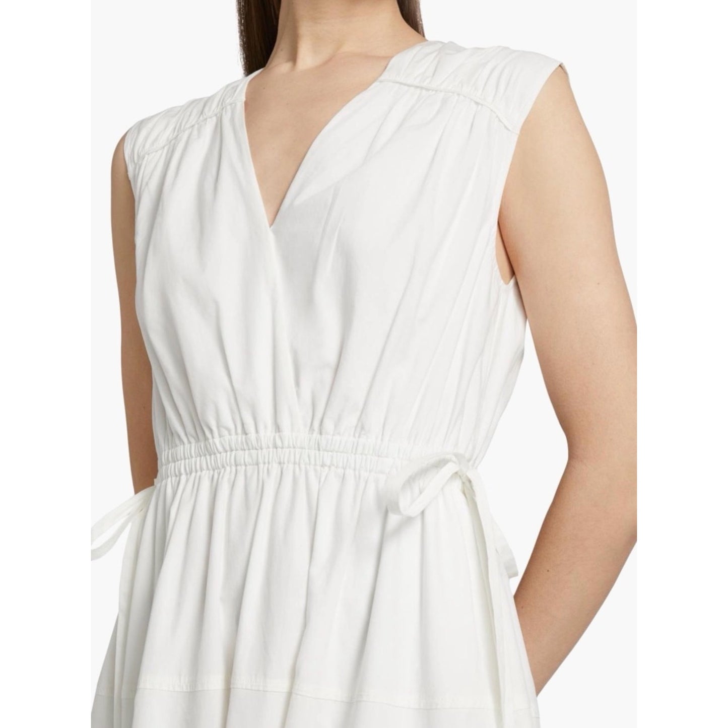 Derek Lam 10 Crosby NWT White Papaya Multi Floral Cotton Maxi Dress Size 8