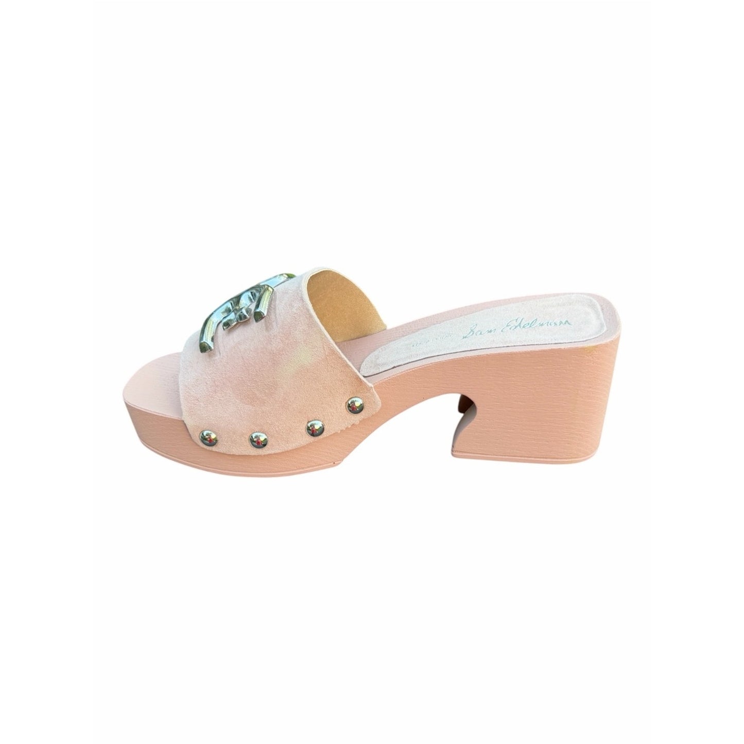 Sam Edelman Francina Pale Pink Platform Mule -Clog Scandi Sandals Size 7 NIB