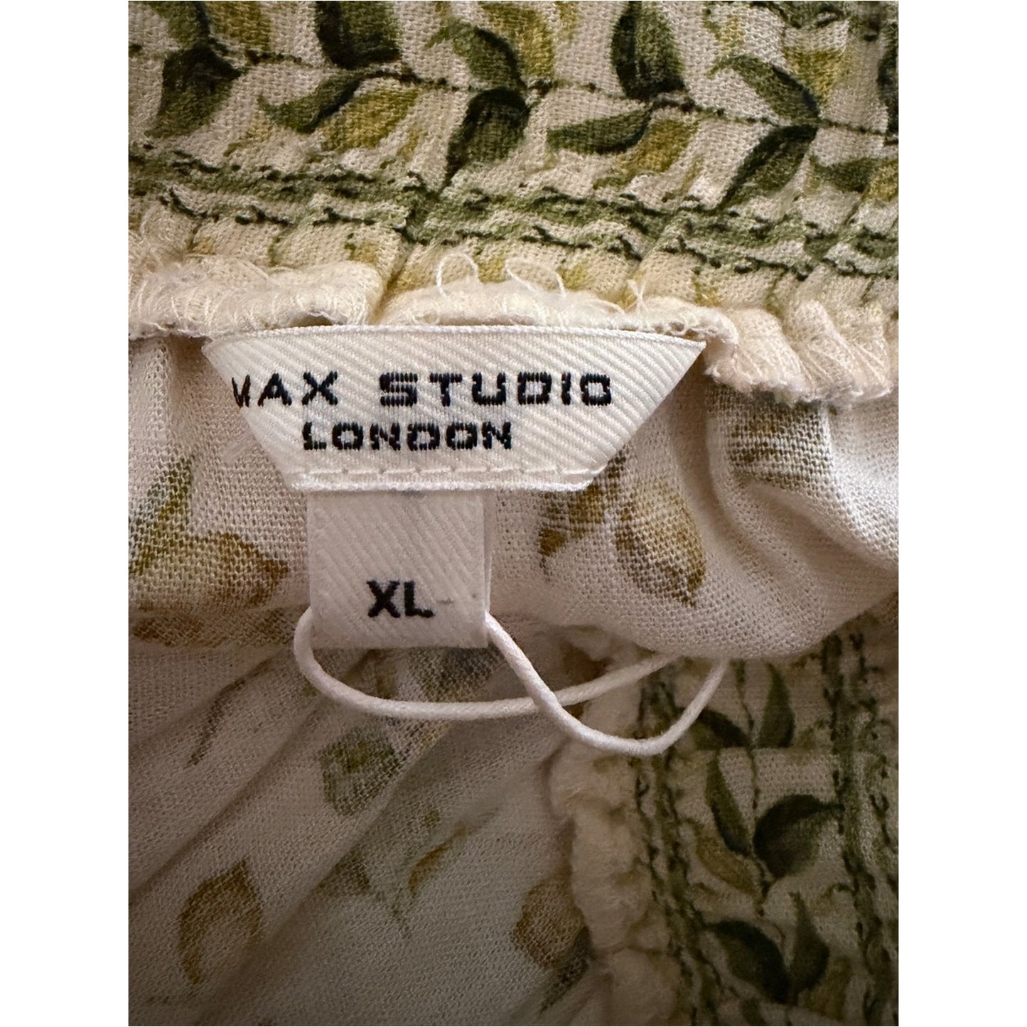 MAX STUDIO London Lemon Citrus Tiered Boho Maxi Skirt XL Coastal Grandma Vibe