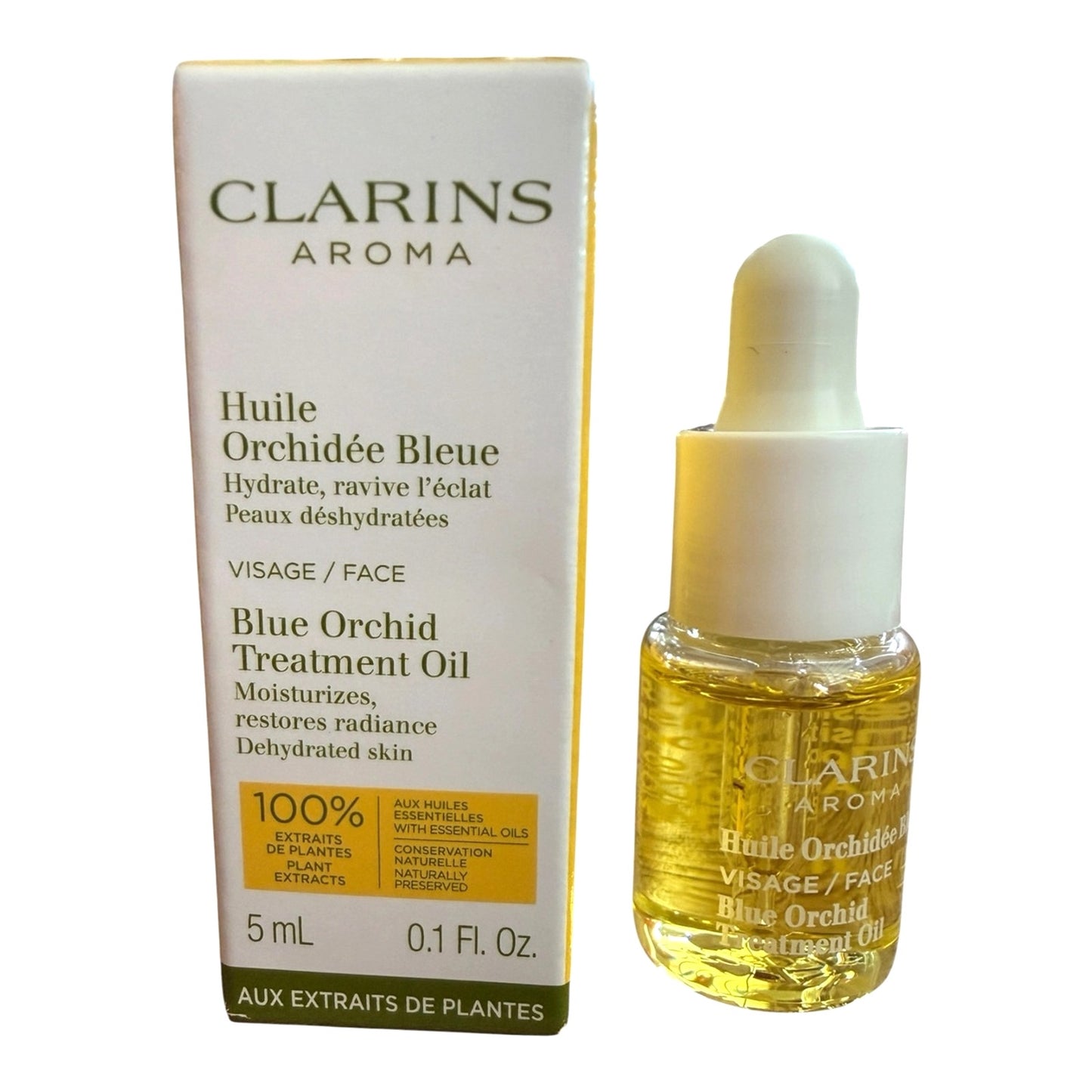 Clarins Mini Set Hydration Glow Bundle Blue Orchid Oil Balm Lip Oil 4pc