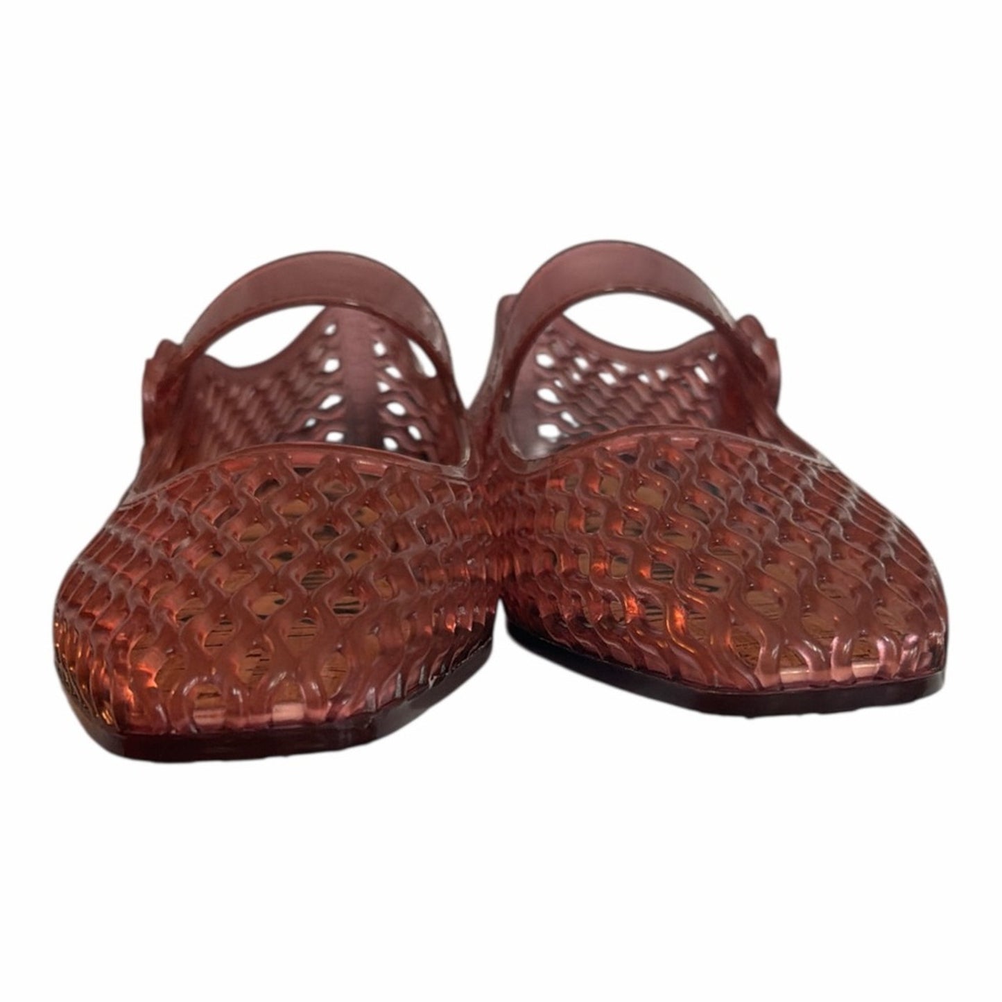 Sam Edelman Michaela Jelly Mary Jane Flats Pink Mauve Size 8M NIB