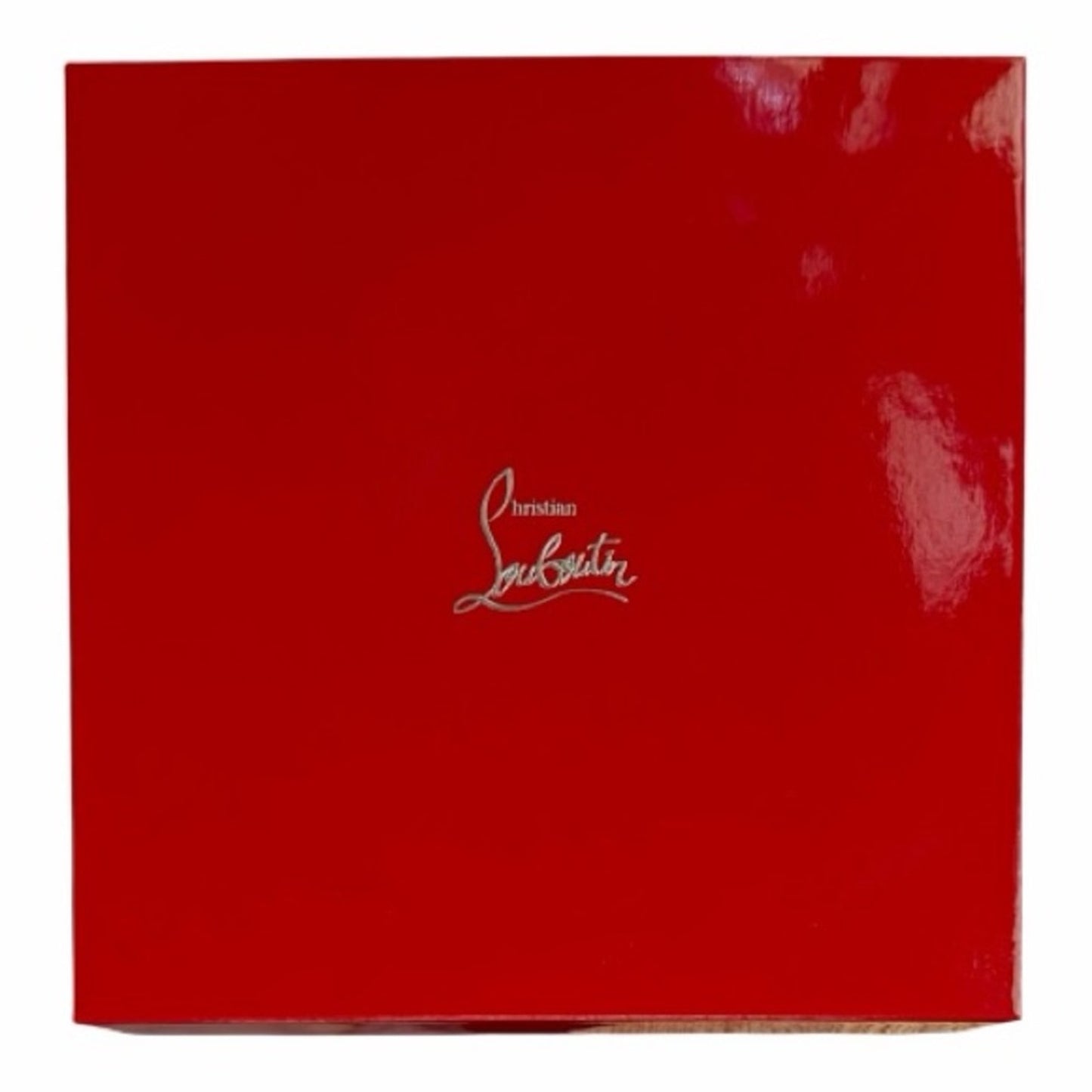 Christian Louboutin Red & Silver Studded Case & Key NWB