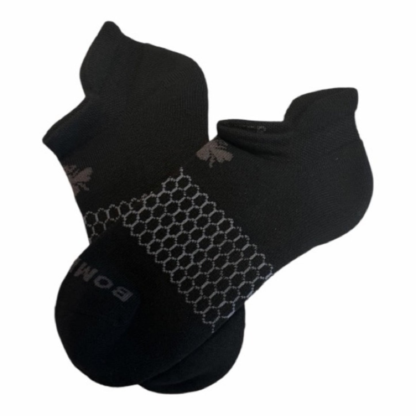 Bombas Women’s Size M - Shoe Size 7-9.5 - Black Athletic Socks 4 Pack Men’s 6-9