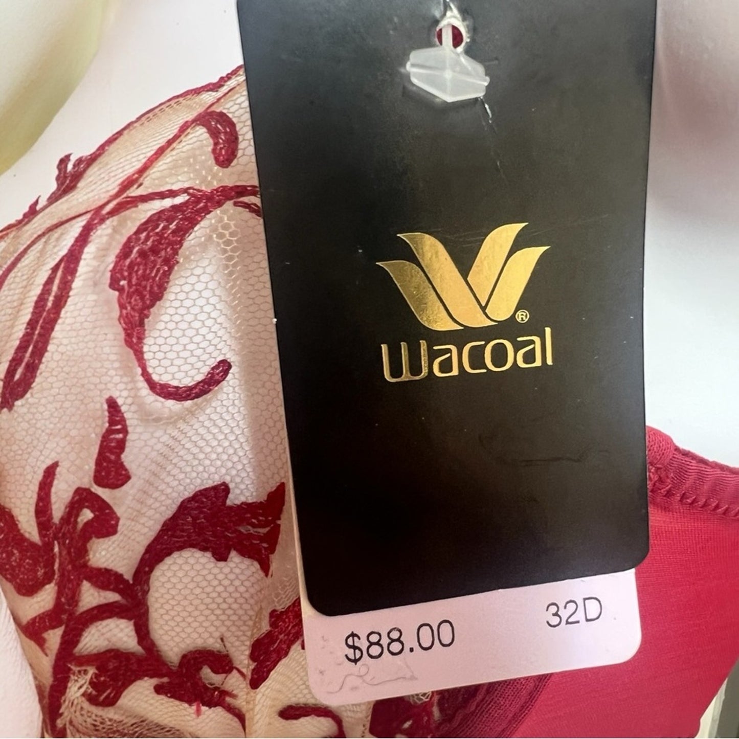 Warcoal Elegant Red Lace Underwire Bra 32D NWT
