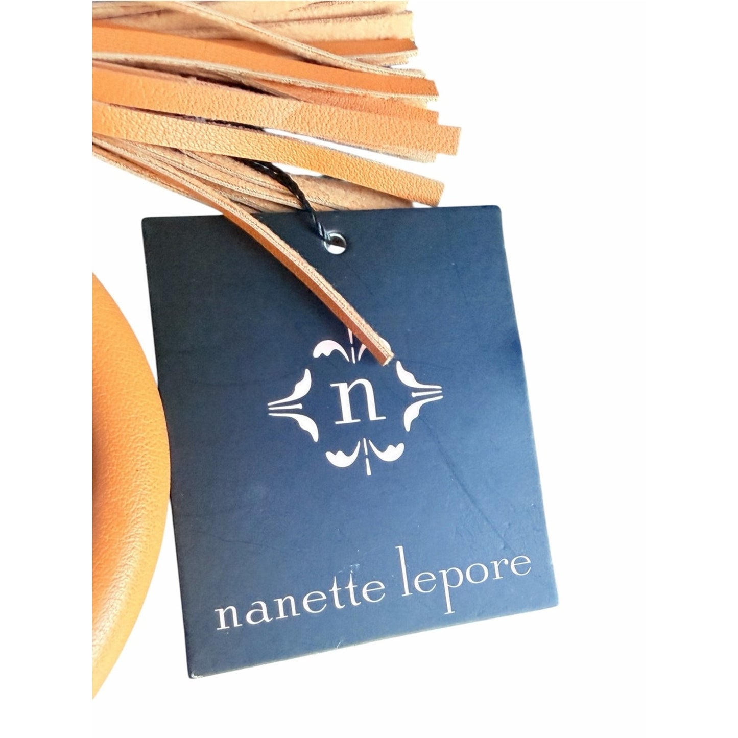 Nanette Lepore Alli Logo Card Holder Wallet Wristlet Bangle Brown NWT