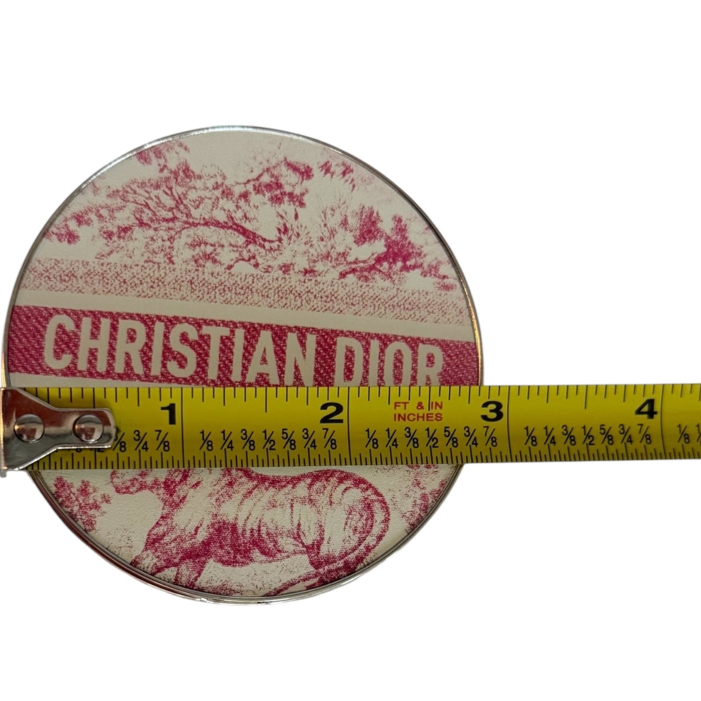 Christian Dior Paris Pocket Mirror Compact Toile Tiger Design – New in Original Dior Packaging