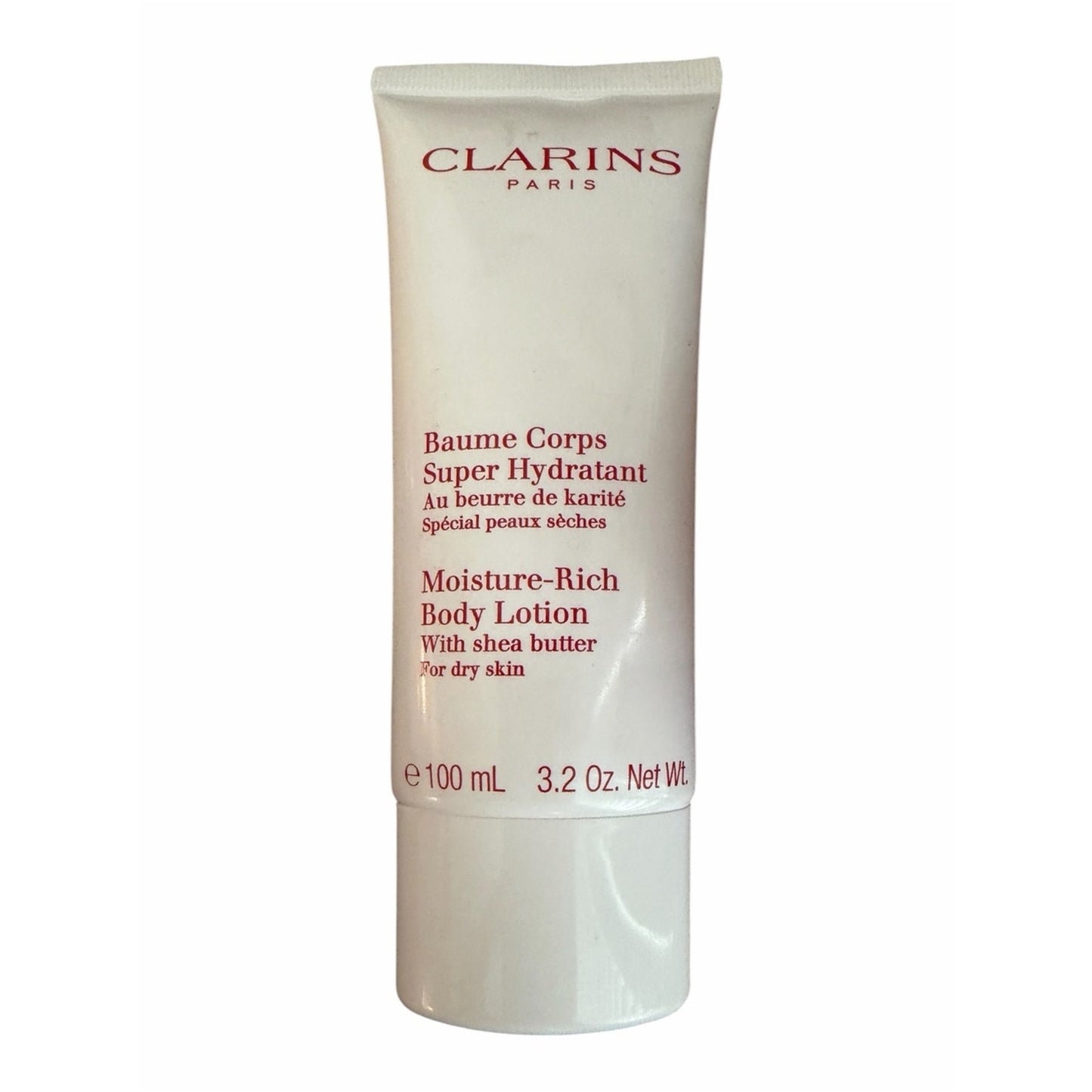 Clarins Gift Set w Red Clarins Bag W Eau Extraordinaire, SPF Cushion, Lotion +
