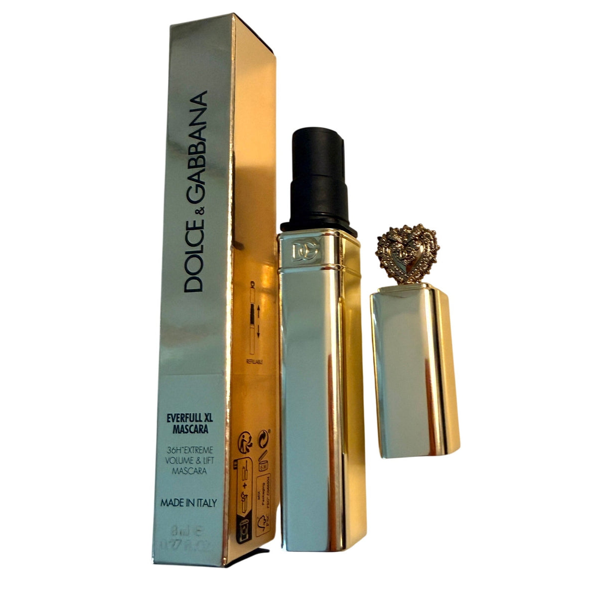 Dolce & Gabbana Everfull XL Refillable Mascara 8mL 01 Total Black NIB