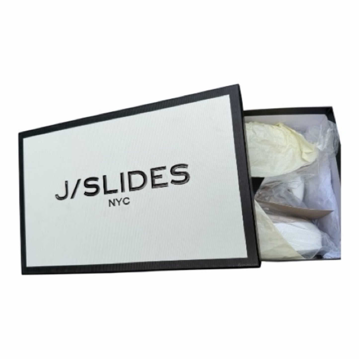 J/Slides White and Tan Sneakers 8.5 Gabbie NIB