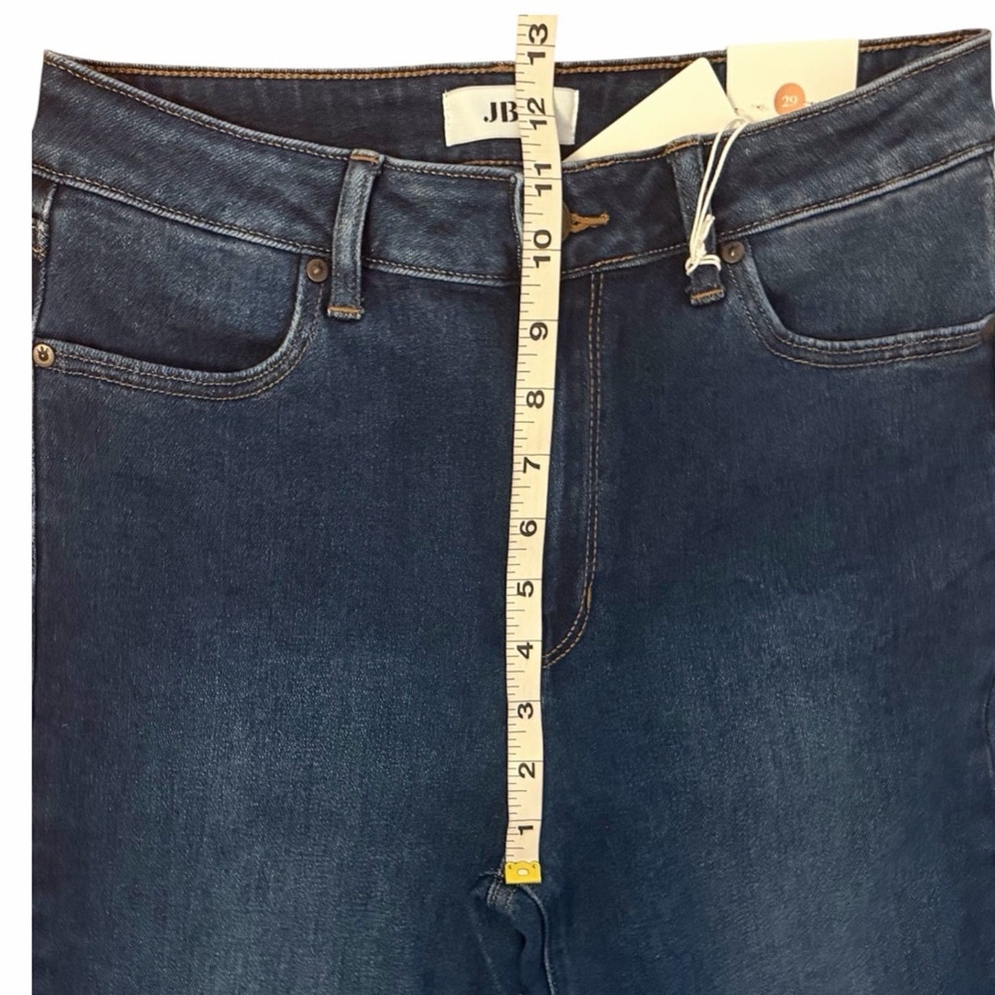 JBD Just Black Denim Size 29 High Rise Flare Jeans Dark Wash Stretch Boho 70s