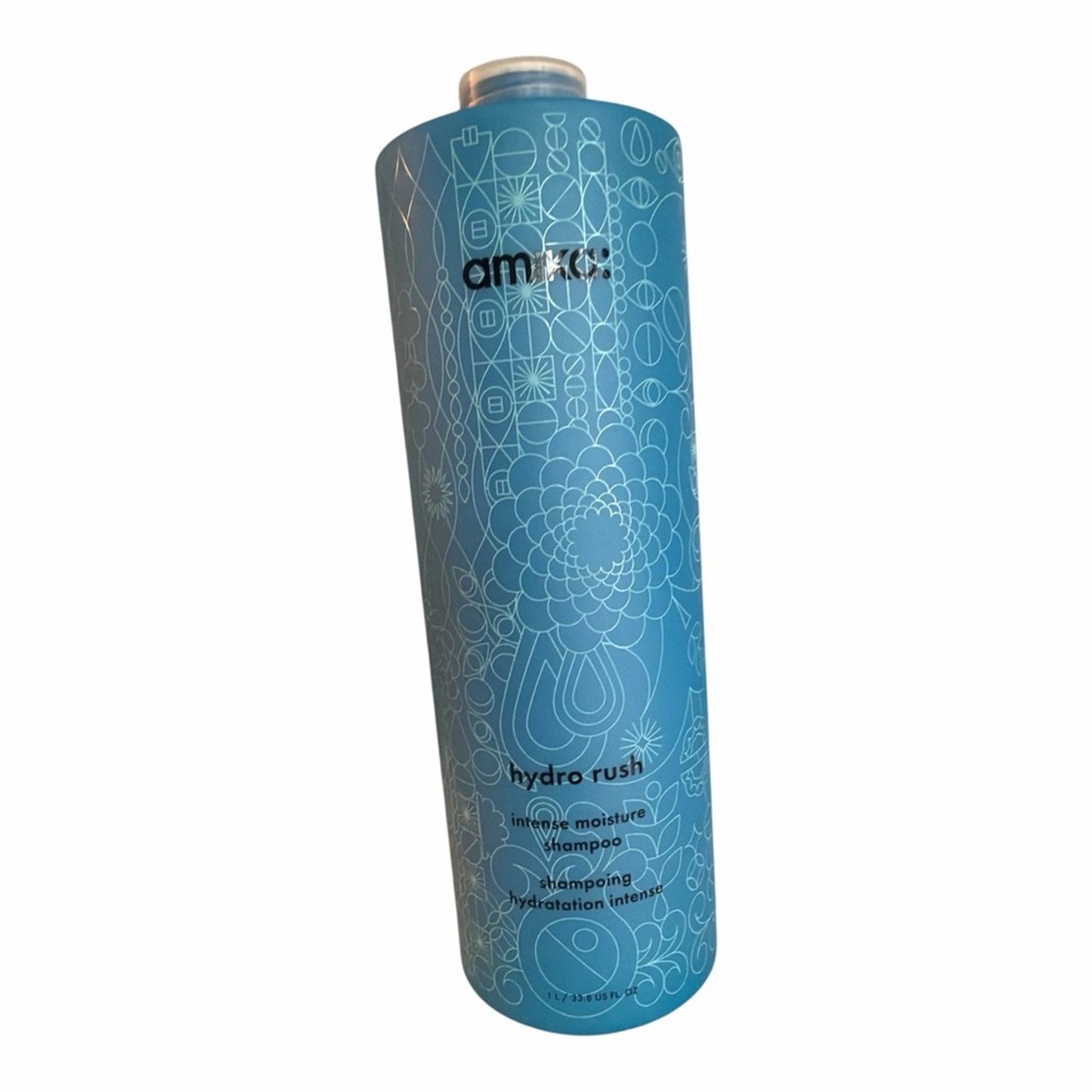 Amika Hydro Rush Shampoo 1L Salon Size + Conditioner 9.2 oz Pump Included NEW