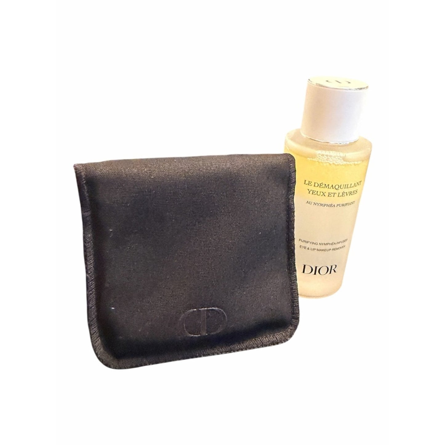 Dior Eye & Lip Makeup Remover + Reusable Pads Case Travel Set NEW