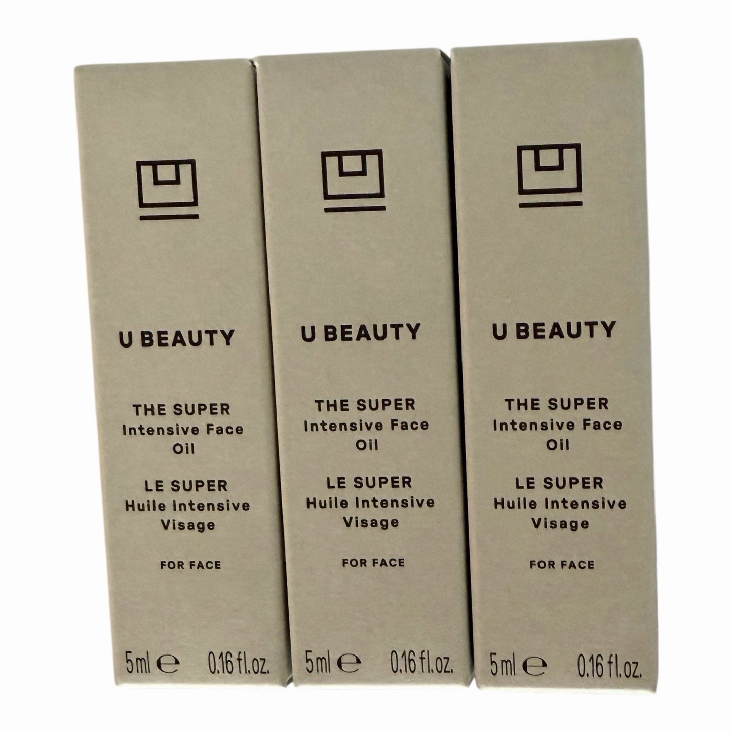 Bundle of 3 U Beauty The Super Intensive Face Oil 5ml Deluxe Mini – New in Box