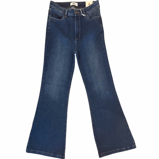 JBD Just Black Denim Size 29 High Rise Flare Jeans Dark Wash Stretch Boho 70s