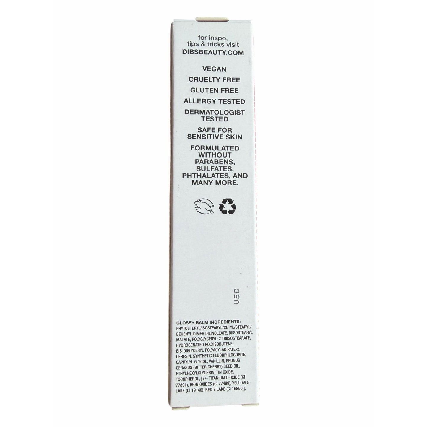 DIBS Go To Glossy Balm Lip Gloss 7.4ml Shade Rock Candy New in Box