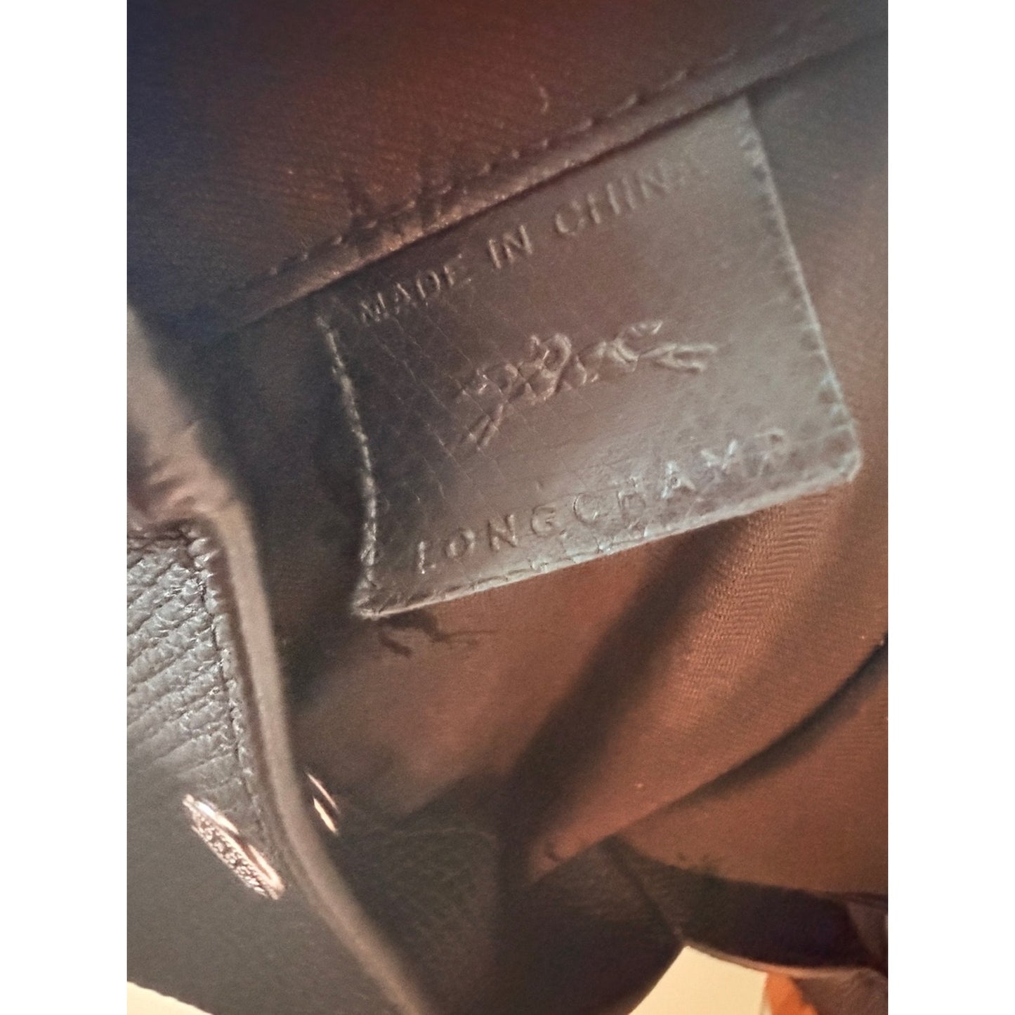 NEW Longchamp Le Roseau L Black Grained Leather Tote Handbag 10290HFP001