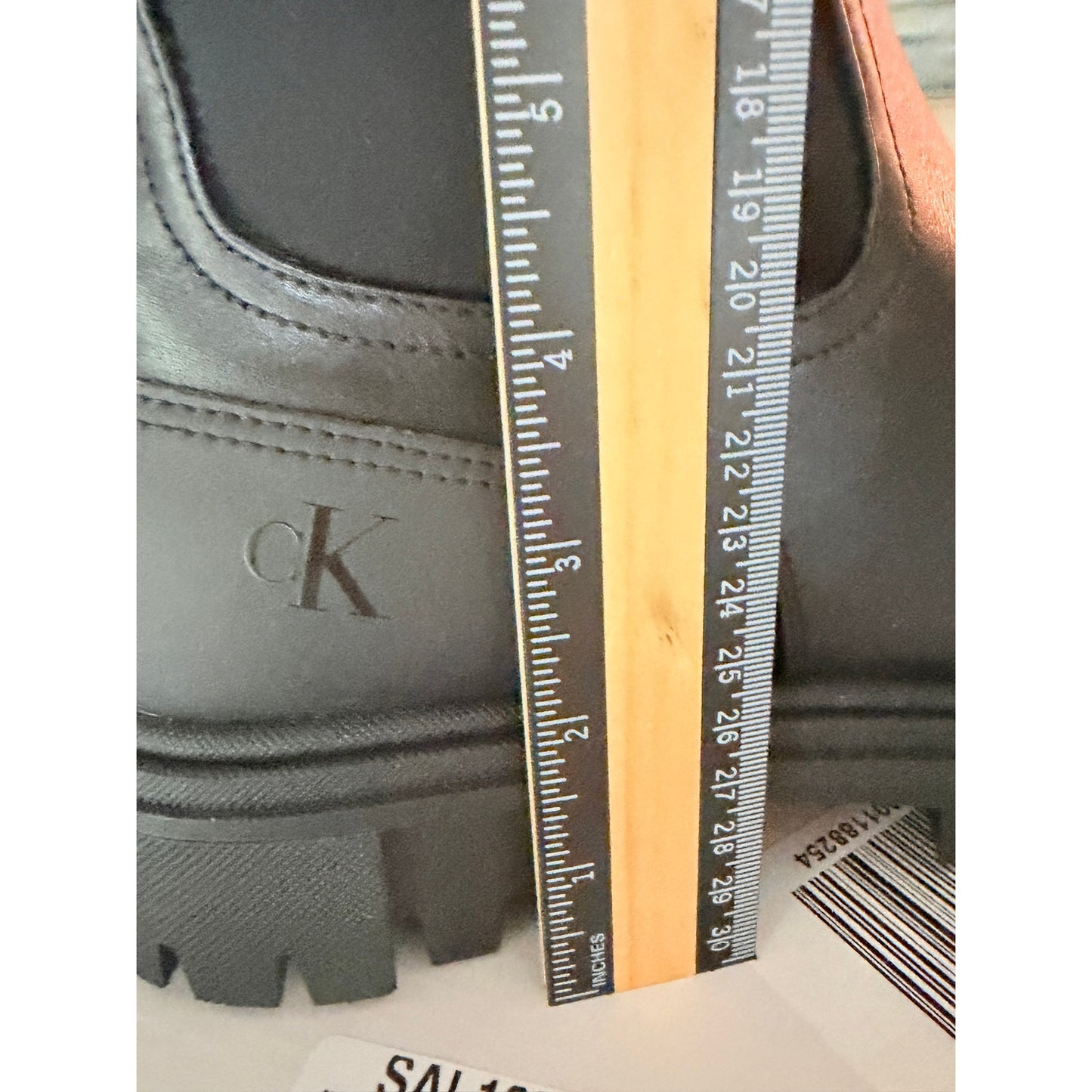 Calvin Klein Jeans KC Remola Chelsea Lug Sole Boots Black NIB Women’s 9M